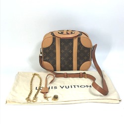 Louis Vuitton M44581 Monogram Crossbody Chain Trunk Hand Bag 2WAY Bag Shoulder Bag Duffle Bag Brown