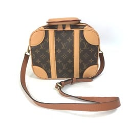 Louis Vuitton M44581 Monogram Crossbody Chain Trunk Hand Bag 2WAY Bag Shoulder Bag Duffle Bag Brown