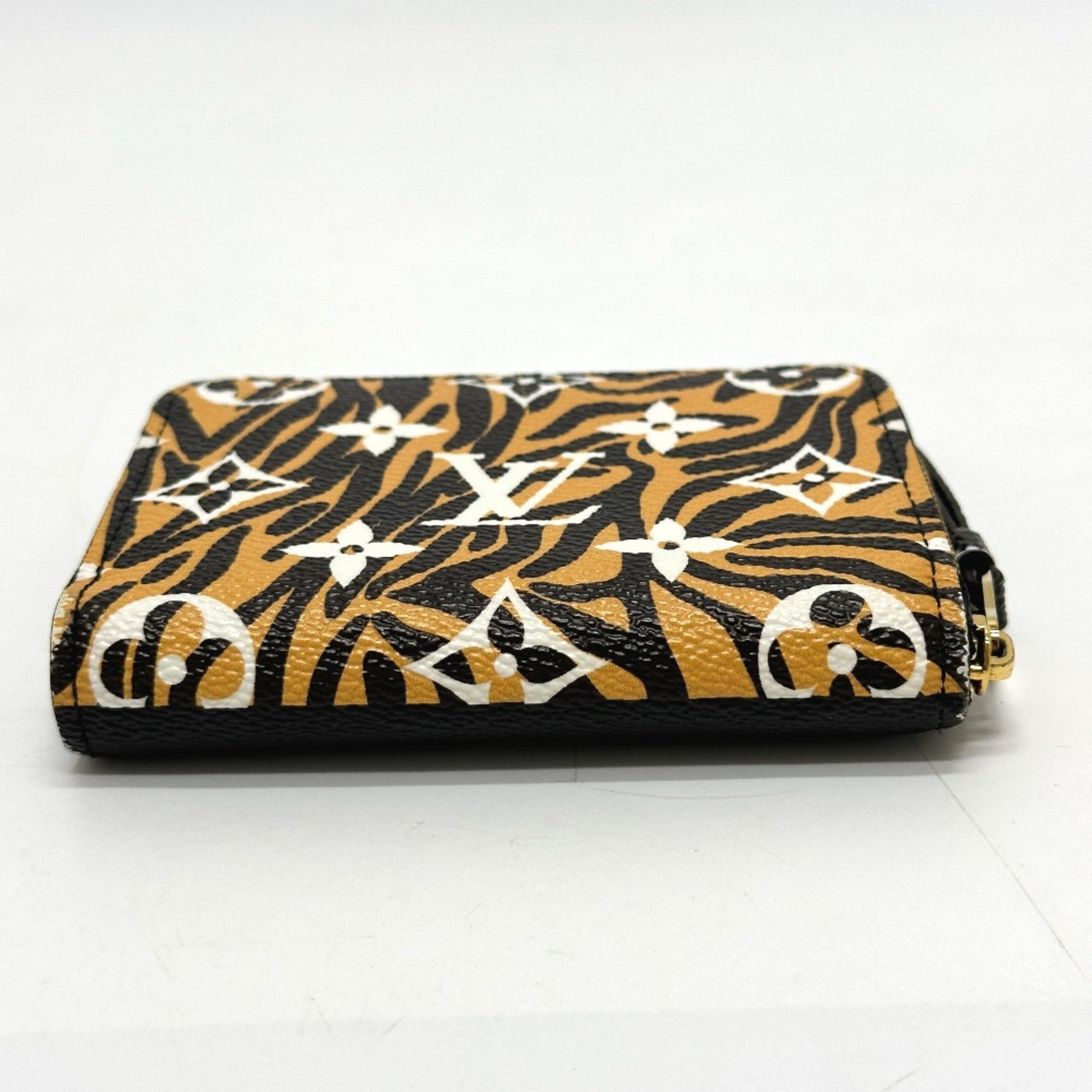 Louis Vuitton M67878 Monogram jungle Wallet coin purse Black