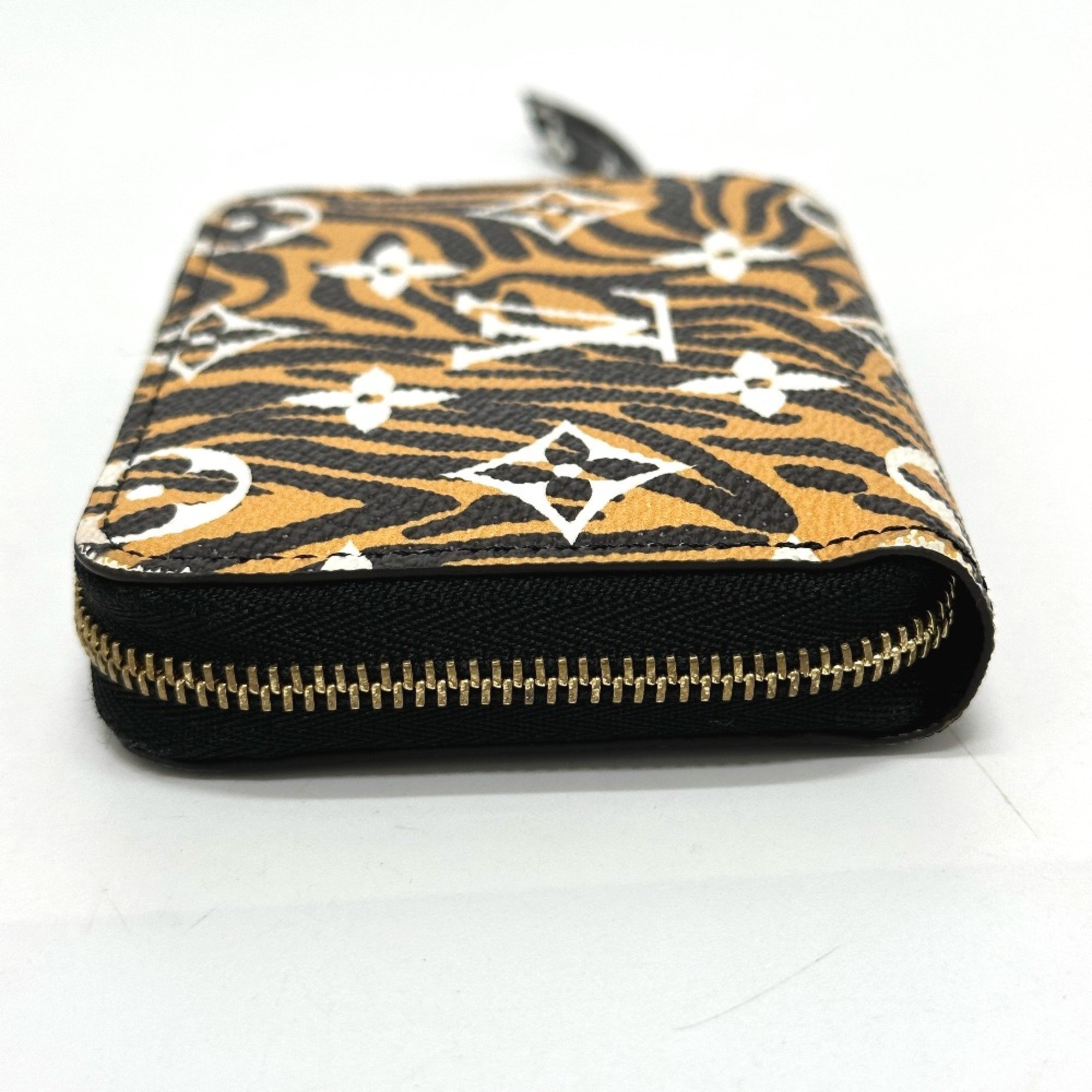 Louis Vuitton M67878 Monogram jungle Wallet coin purse Black