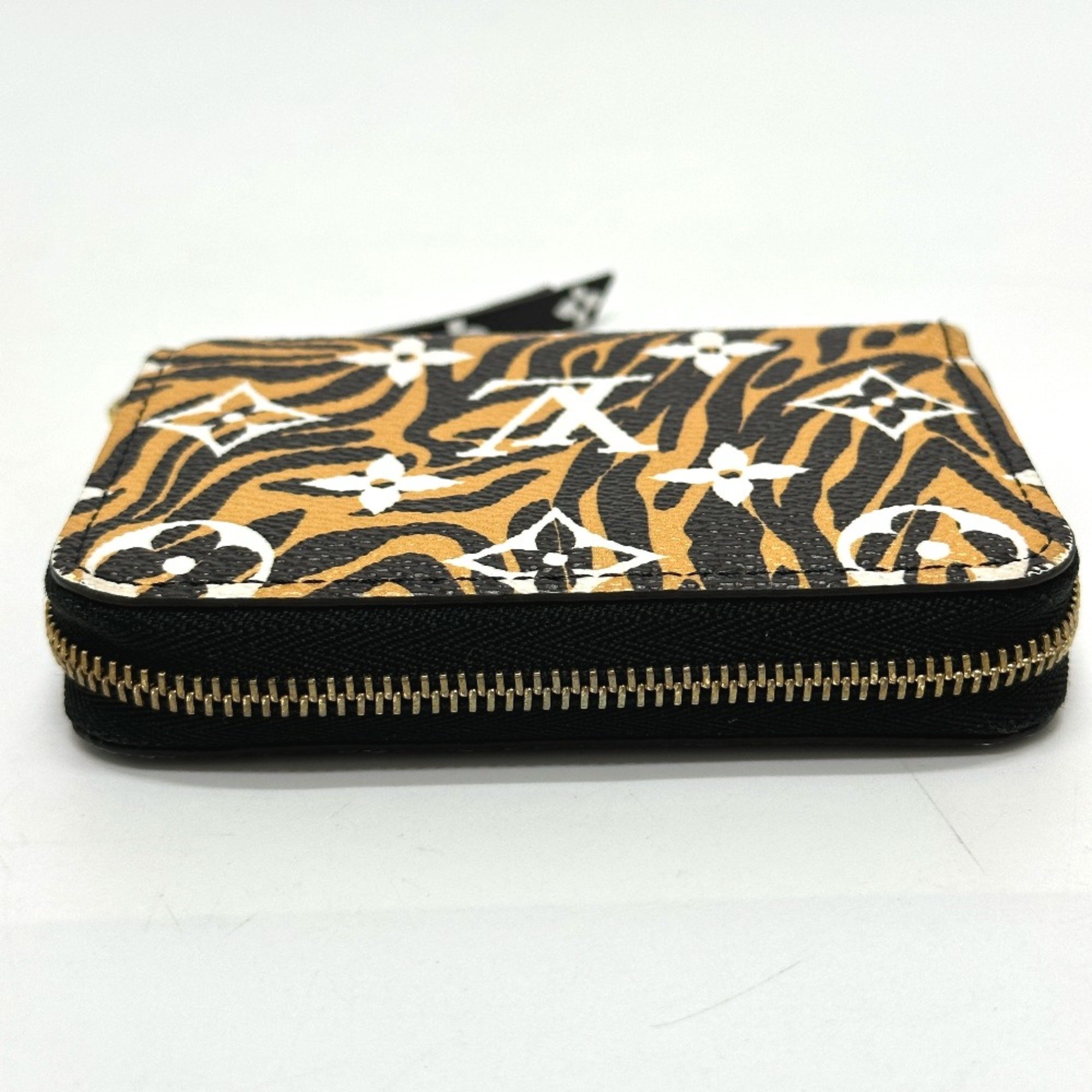 Louis Vuitton M67878 Monogram jungle Wallet coin purse Black