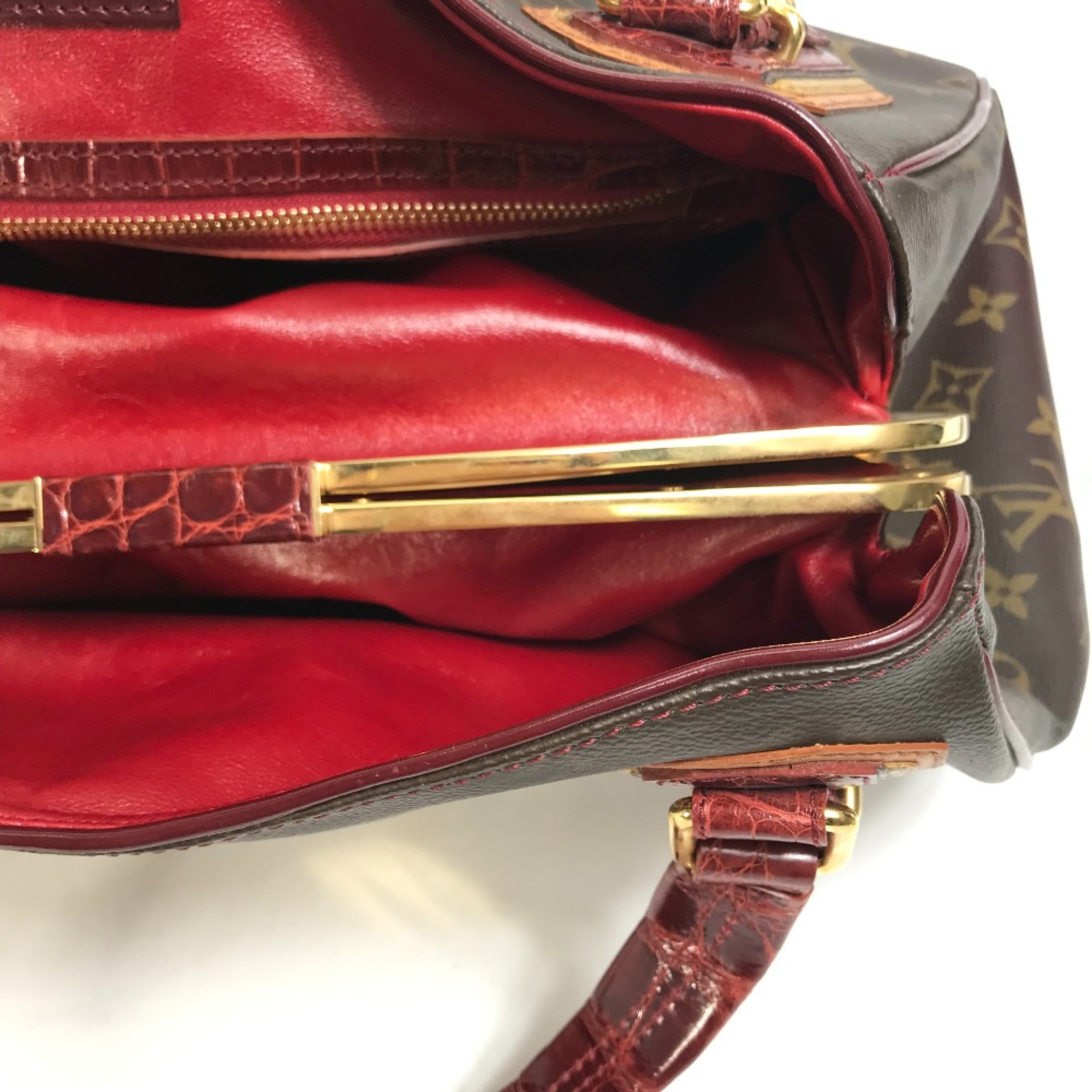 Louis Vuitton M95580 Monogram Mirage Bag Duffle Bag Shoulder Shoulder Bag Red Brown