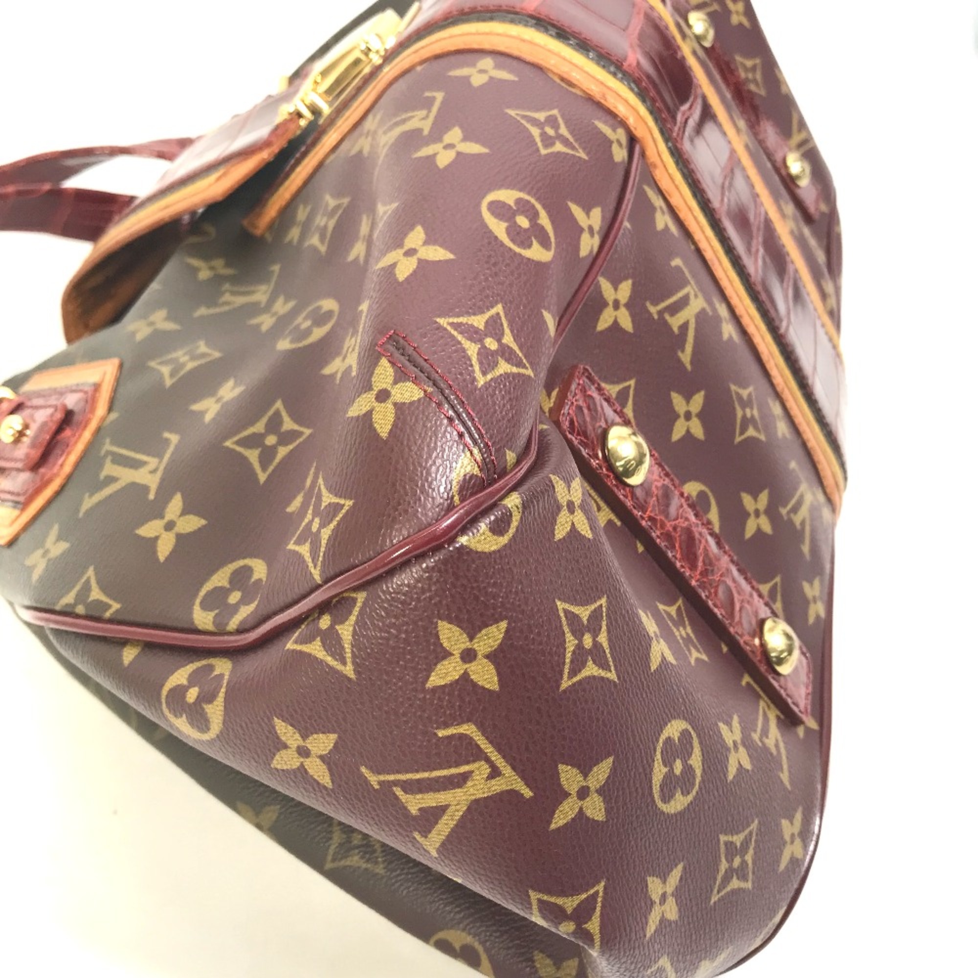 Louis Vuitton M95580 Monogram Mirage Bag Duffle Bag Shoulder Shoulder Bag Red Brown