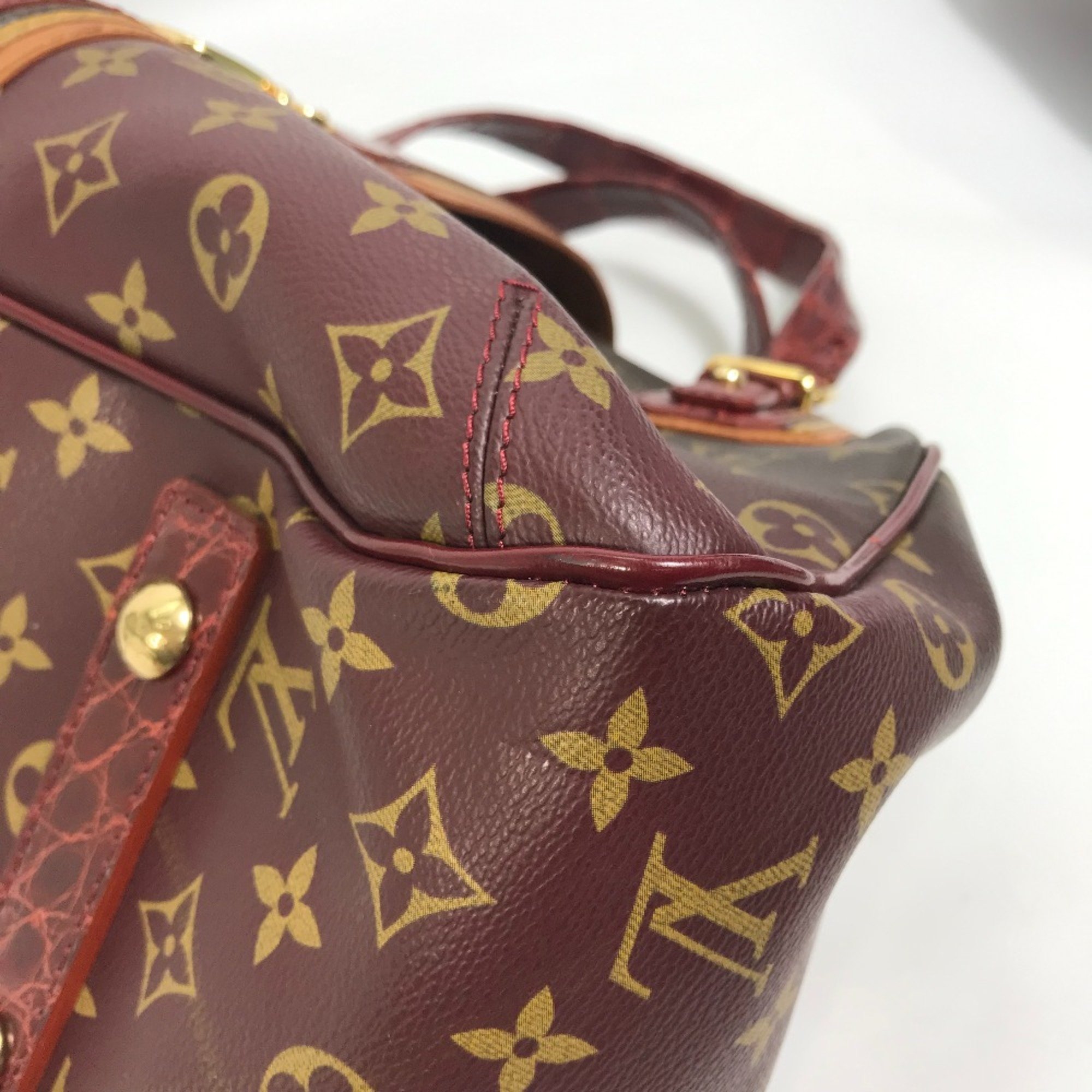 Louis Vuitton M95580 Monogram Mirage Bag Duffle Bag Shoulder Shoulder Bag Red Brown