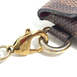 Louis Vuitton N60285 Damier Coin Compartment Wallet with ChainNecklace coin purse Ebene Brown