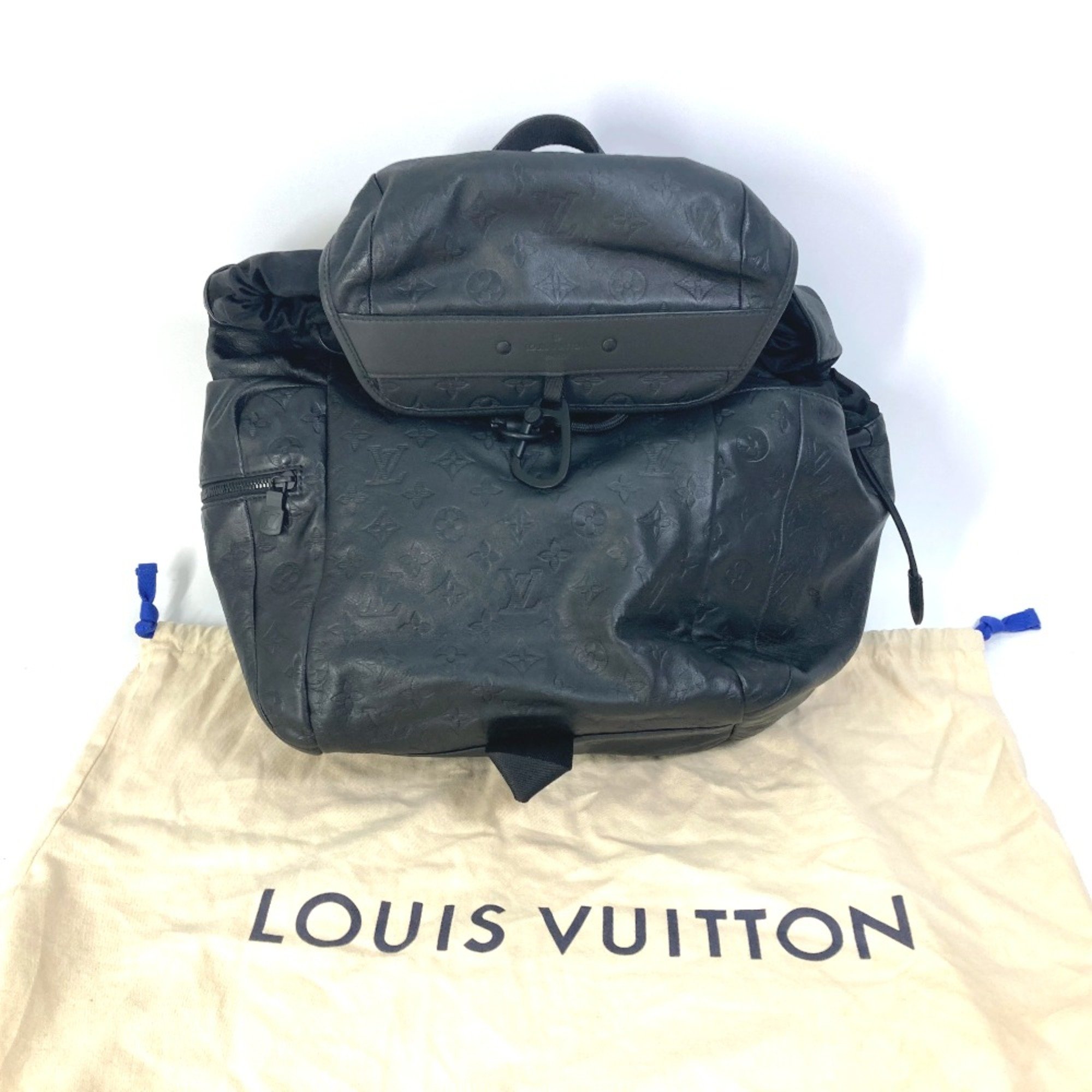 Louis Vuitton M43680 Monogram shadow Bag Backpack Black