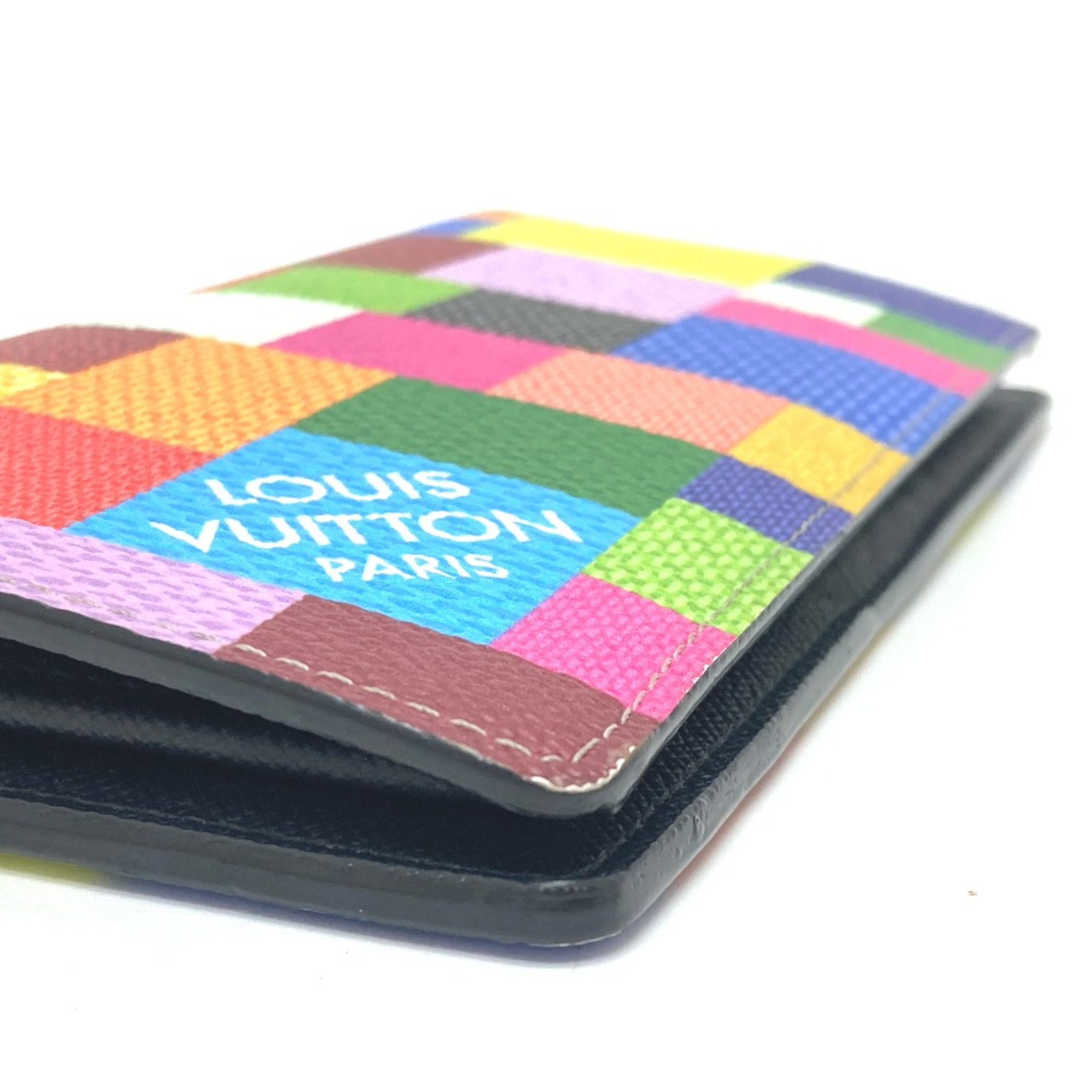 Louis Vuitton N60457 Damier Graphite3D Two fold Long Wallet Multicolore