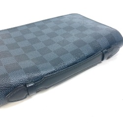 Louis Vuitton N41590 Damier Cobalt Travel Case Hand Bag Long Wallet Navy