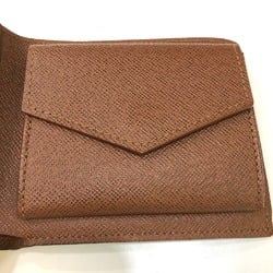 Louis Vuitton M62288 logo Saif Folded wallet Brown