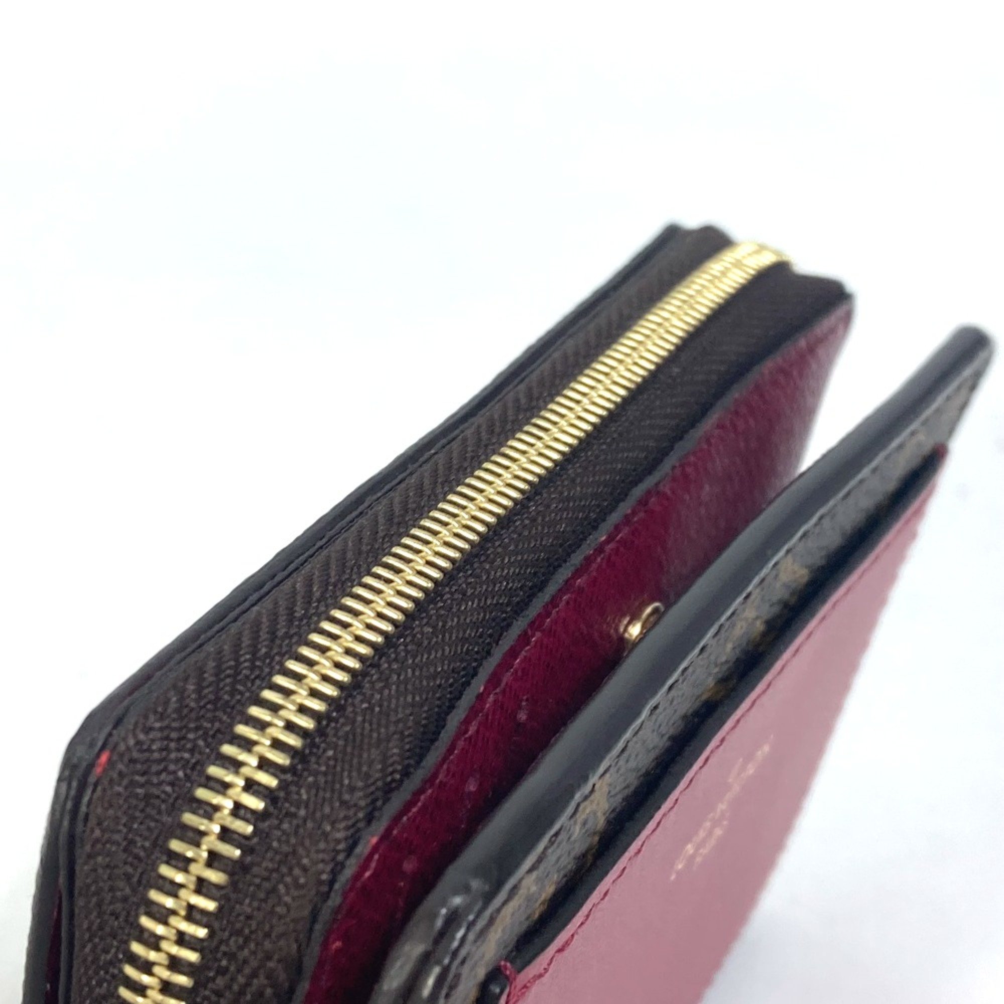 Louis Vuitton M82377 Monogram Folded wallet Fuchsia Brown