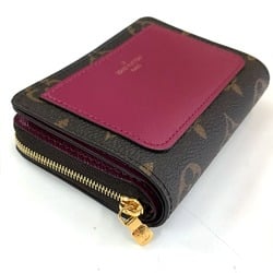 Louis Vuitton M82377 Monogram Folded wallet Fuchsia Brown