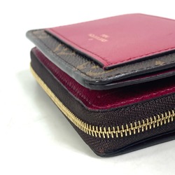 Louis Vuitton M82377 Monogram Folded wallet Fuchsia Brown