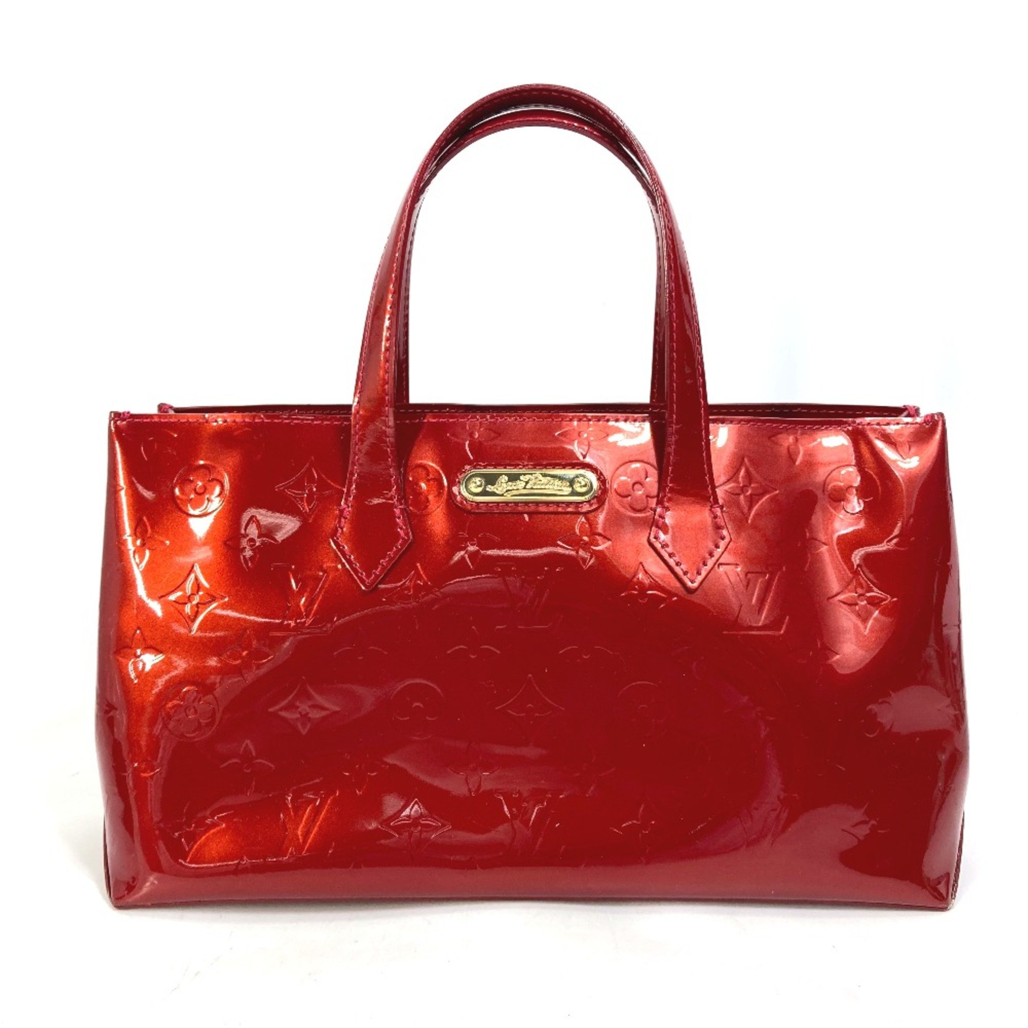 Louis Vuitton M93642 MonogramVernis Bag Hand Bag Tote Bag Pomdamul Red