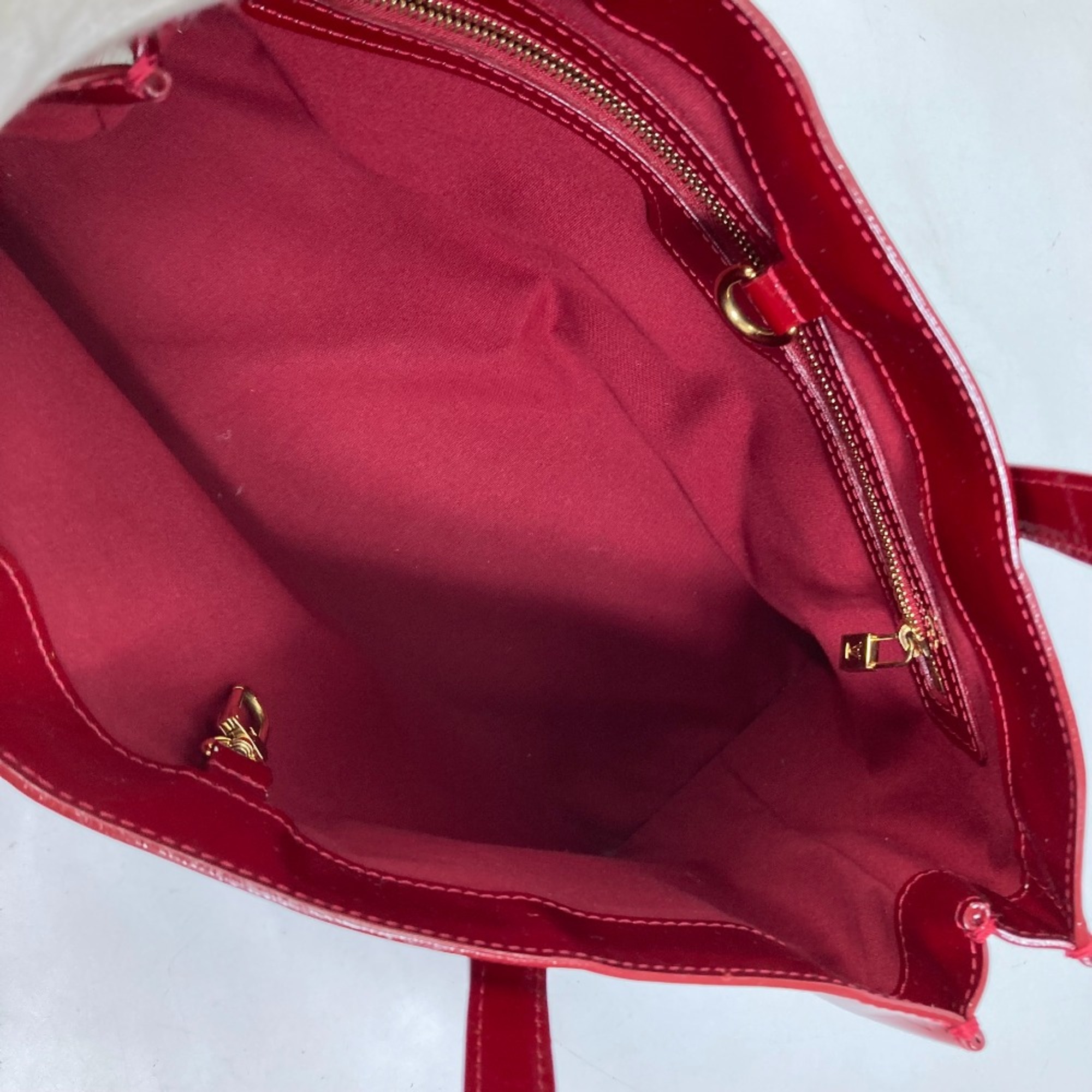 Louis Vuitton M93642 MonogramVernis Bag Hand Bag Tote Bag Pomdamul Red