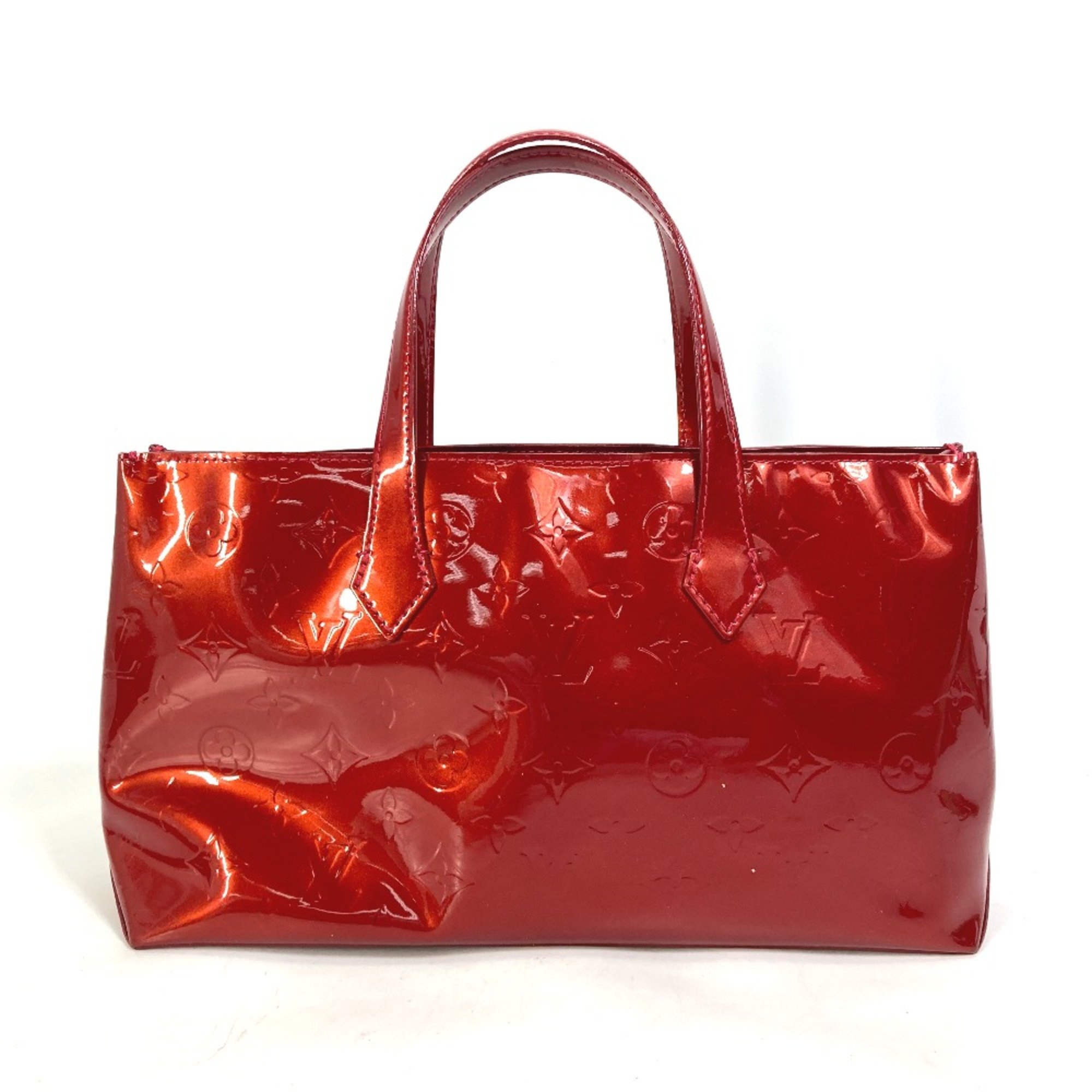 Louis Vuitton M93642 MonogramVernis Bag Hand Bag Tote Bag Pomdamul Red