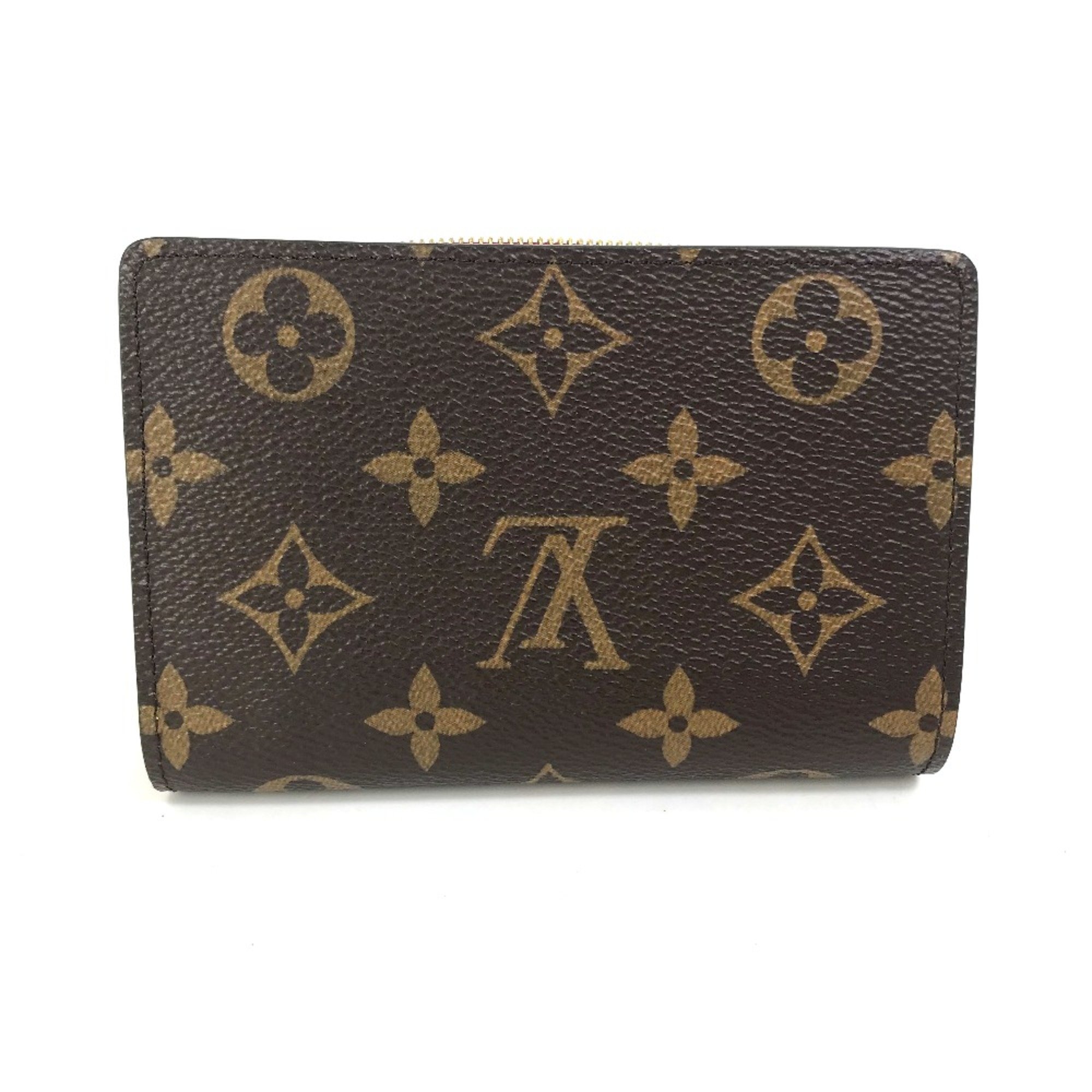 Louis Vuitton M69433 Monogram wallet case Folded wallet Brown x wine red