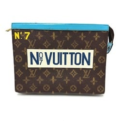 Louis Vuitton M81204 Monogram Pouch Cluch Bag Clutch bag Brown blue