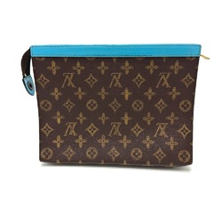 Louis Vuitton M81204 Monogram Pouch Cluch Bag Clutch bag Brown blue