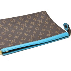 Louis Vuitton M81204 Monogram Pouch Cluch Bag Clutch bag Brown blue