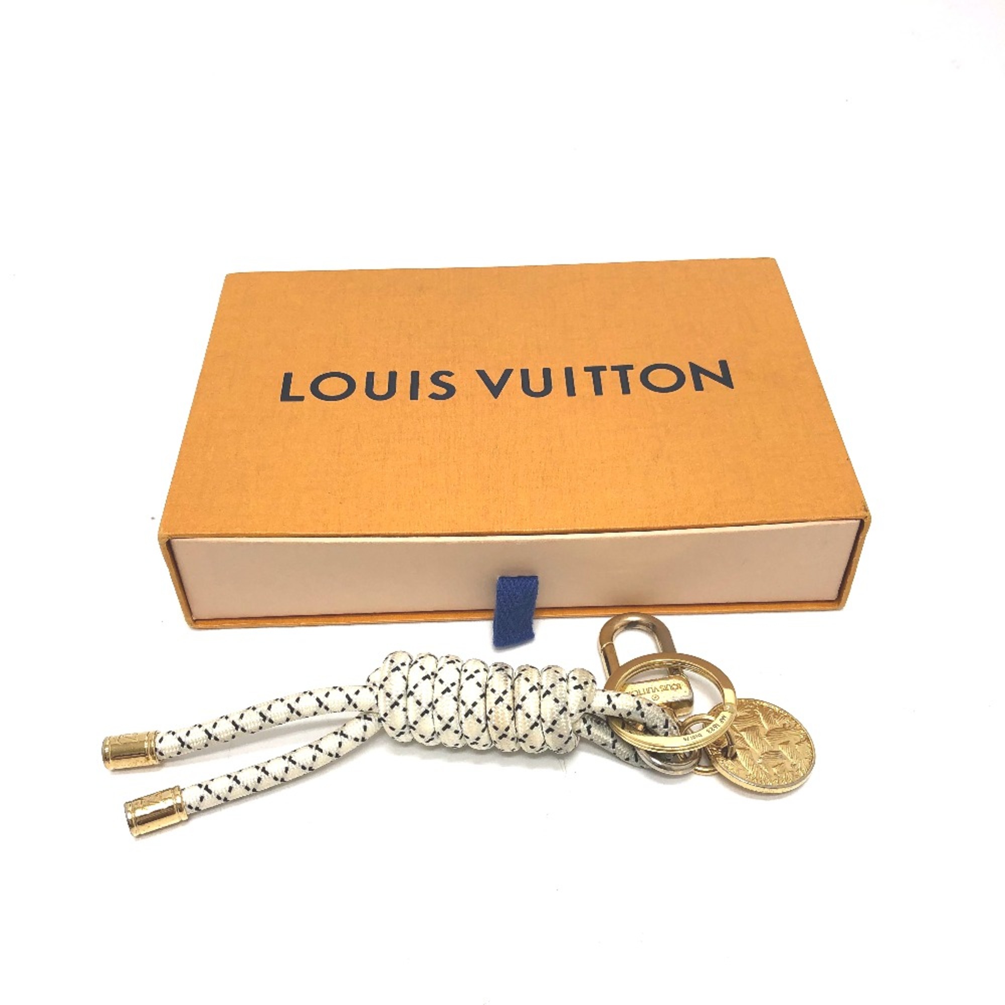 Louis Vuitton MP1623 Christopher-Nemes charm Key Holder White GoldHardware