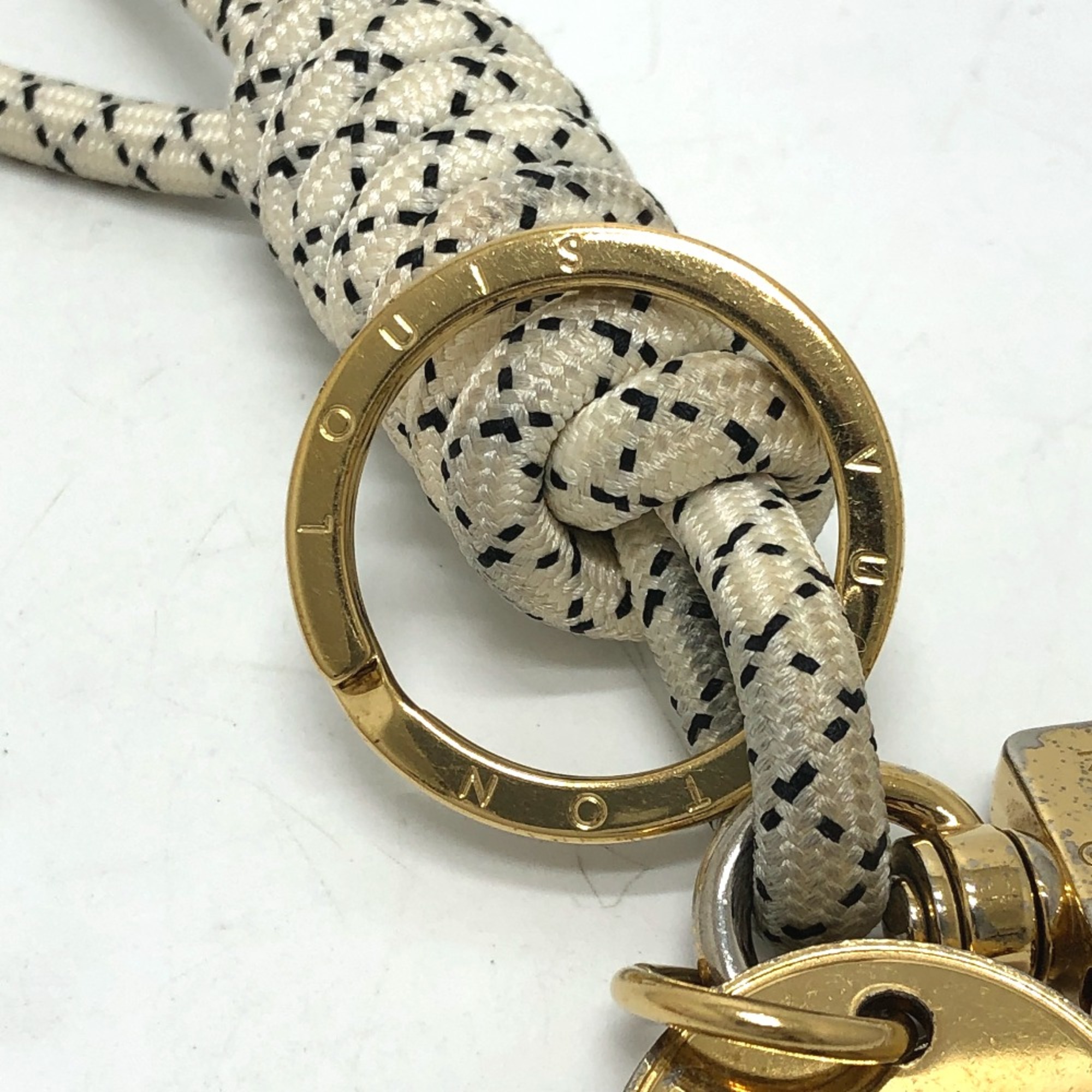 Louis Vuitton MP1623 Christopher-Nemes charm Key Holder White GoldHardware