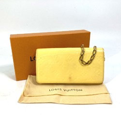 Louis Vuitton M90149 MonogramVernis Chain Wallet Hand Bag Long Wallet citron yellow