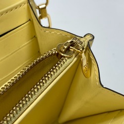 Louis Vuitton M90149 MonogramVernis Chain Wallet Hand Bag Long Wallet citron yellow