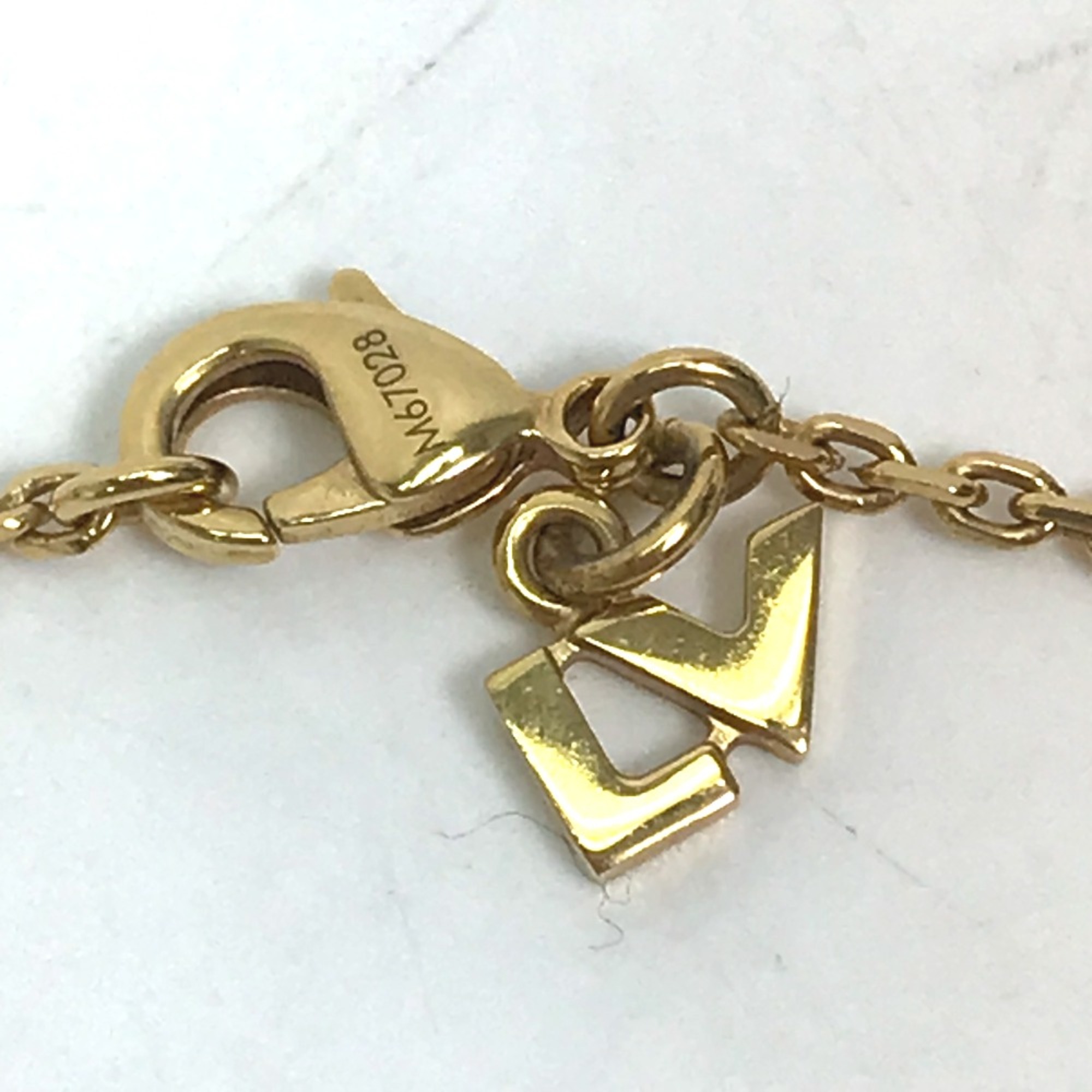 Louis Vuitton M67028 heart Accessories chain Necklace Gold Silver