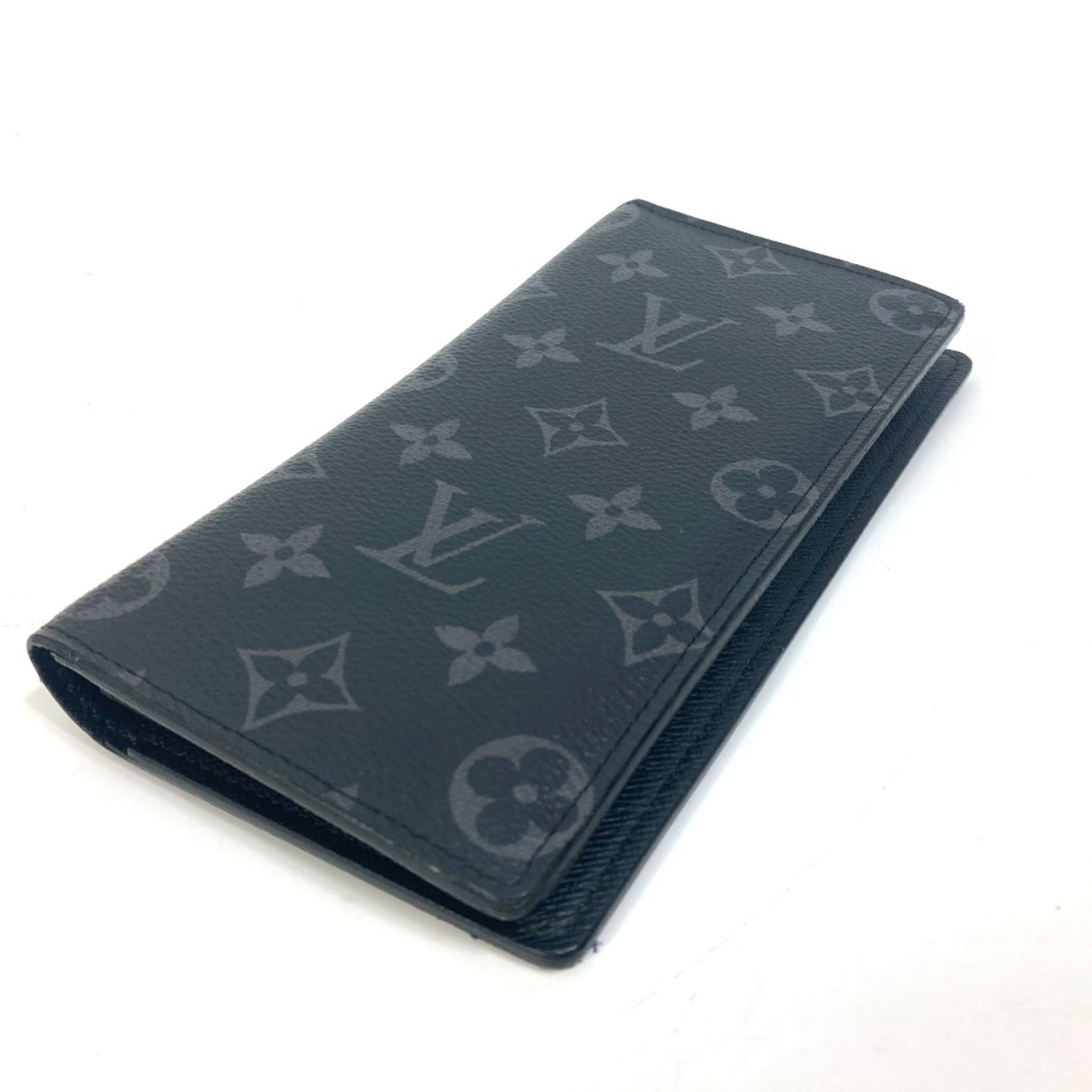 Louis Vuitton M61697 MonogramEclipse Folded wallet Long Wallet Black