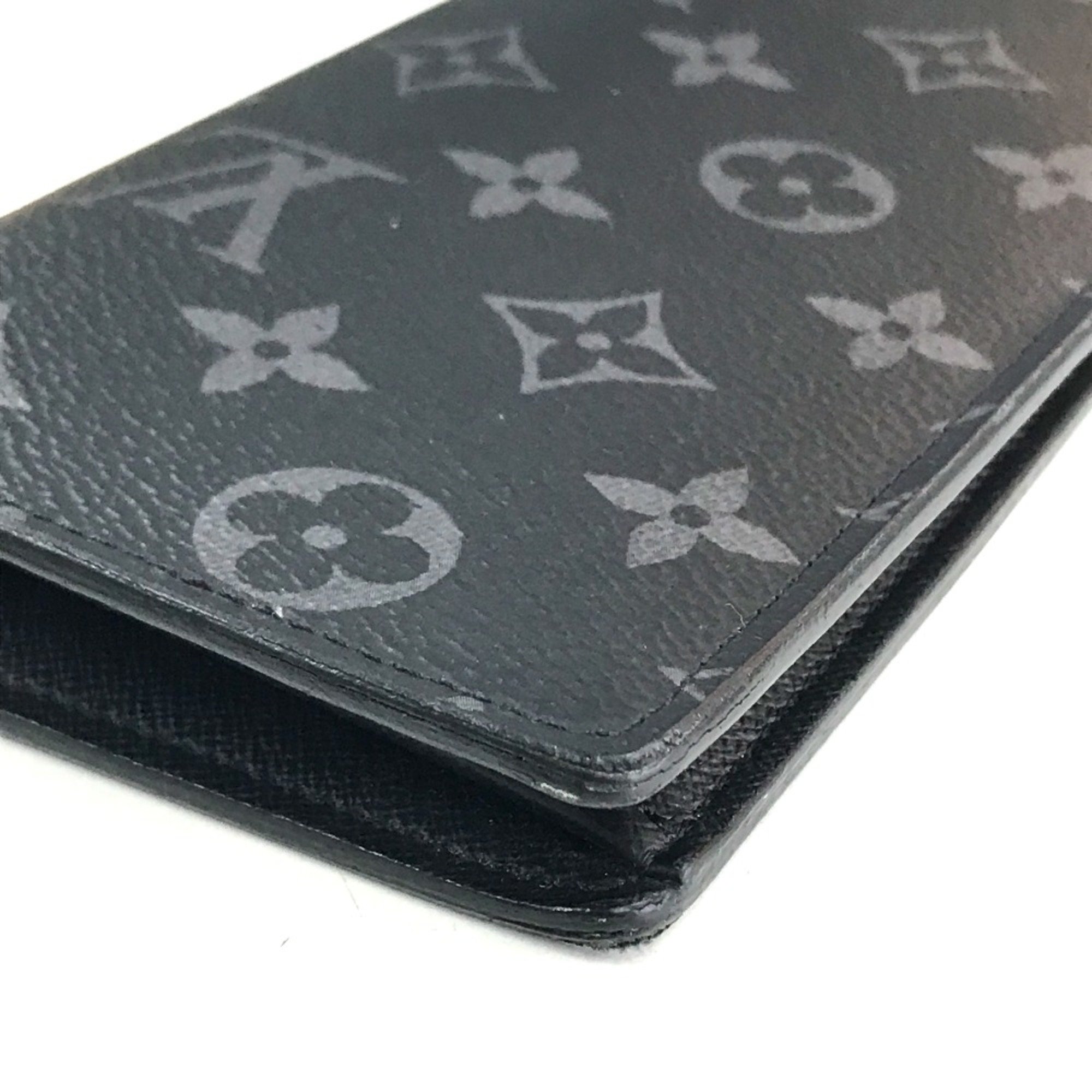 Louis Vuitton M61697 MonogramEclipse Folded wallet Long Wallet Black