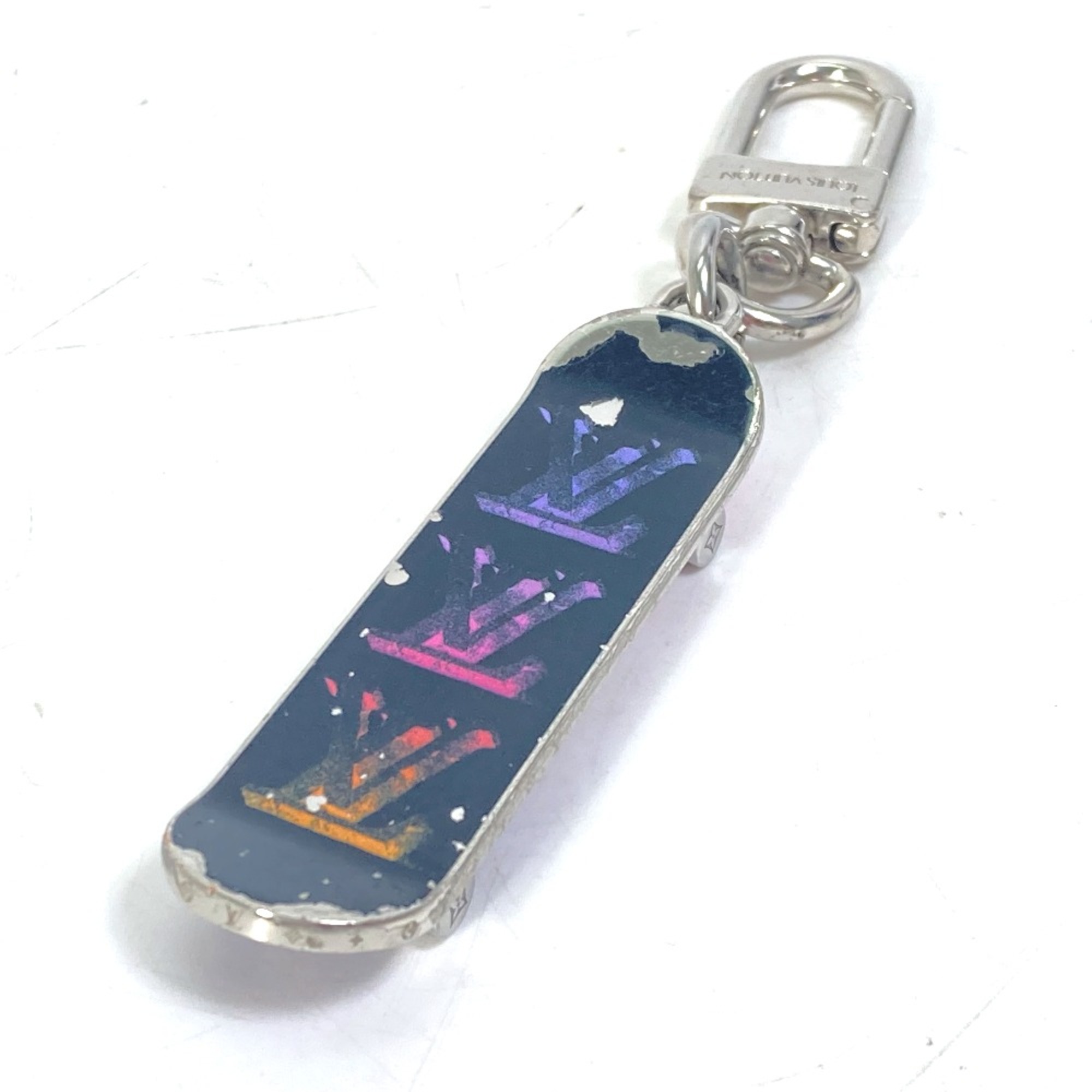 Louis Vuitton MP3269 skateboard Bag Charm Key Holder Black Multicolore