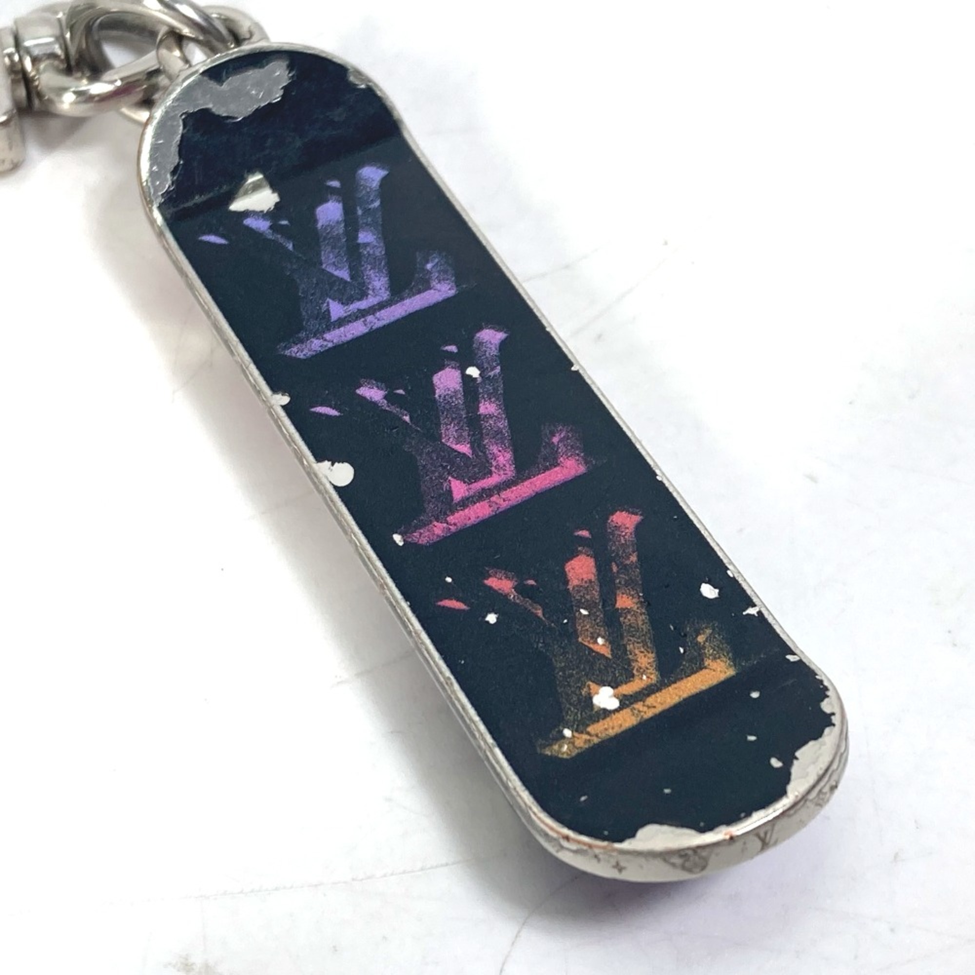 Louis Vuitton MP3269 skateboard Bag Charm Key Holder Black Multicolore