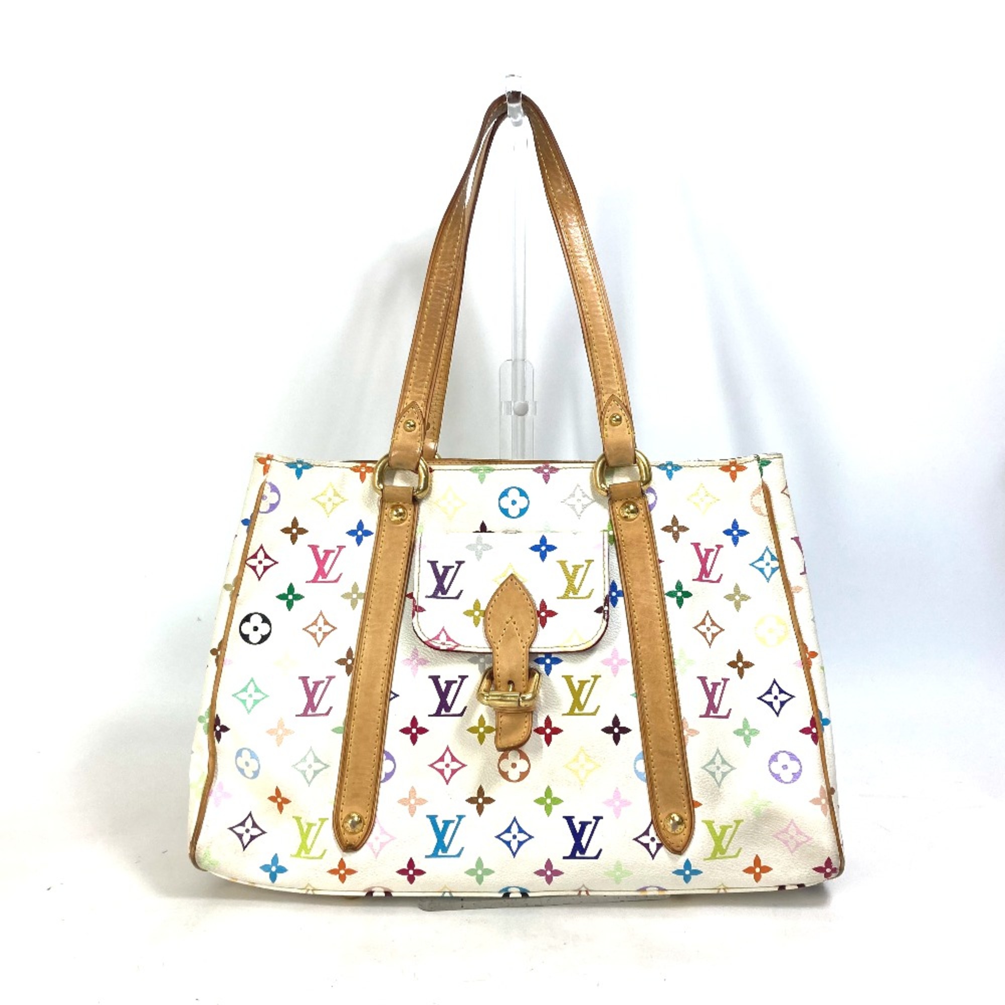 Louis Vuitton M40094 MonogramMulticolore Bag Shoulder Bag Tote Bag Shoulder Bag Blanc White