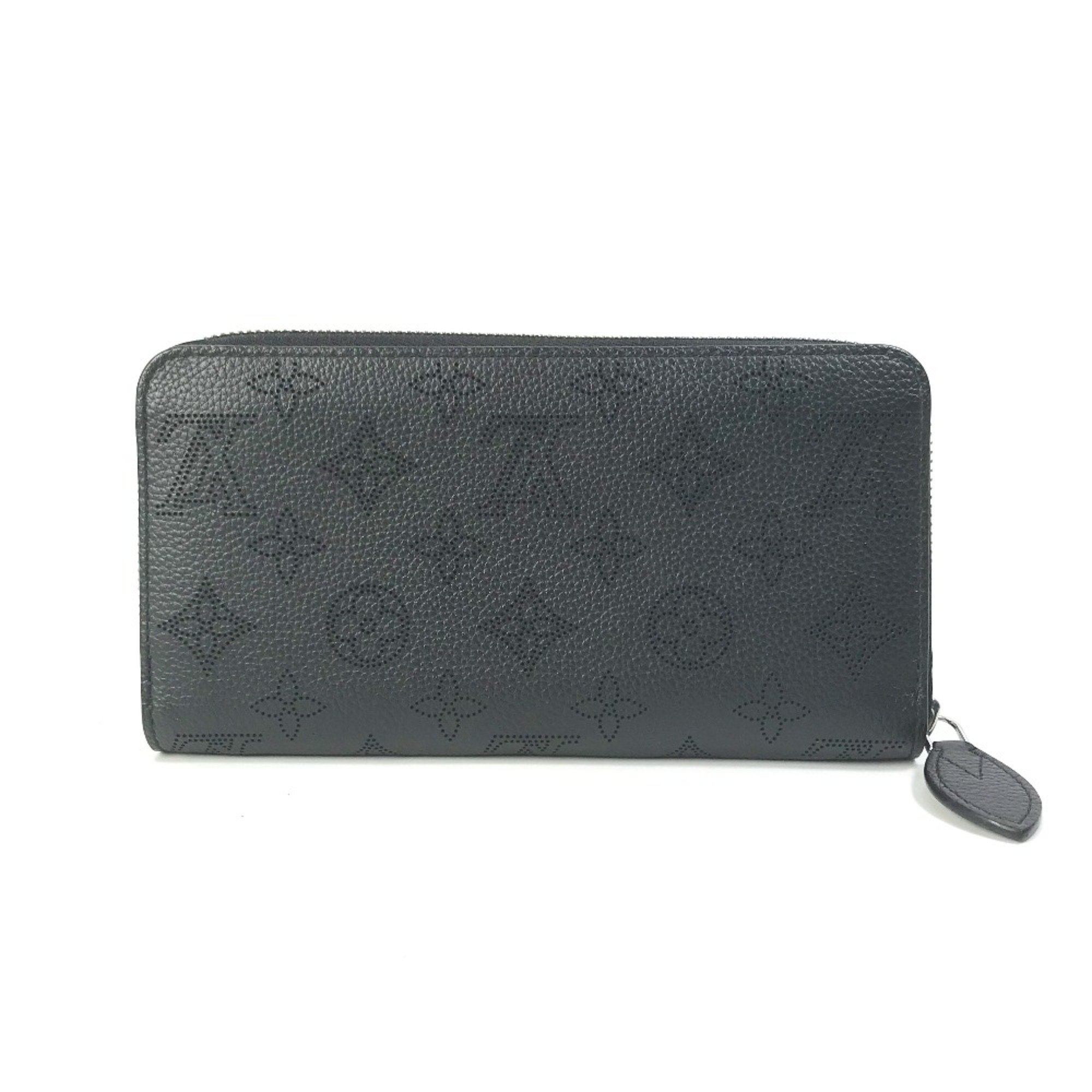 Louis Vuitton M61867 MonogramMahina Zip Around Long Wallet Black