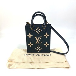 Louis Vuitton M81416 MonogramEmpreinte 2WAY Hand Bag Crossbody Shoulder Bag Black