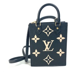 Louis Vuitton M81416 MonogramEmpreinte 2WAY Hand Bag Crossbody Shoulder Bag Black