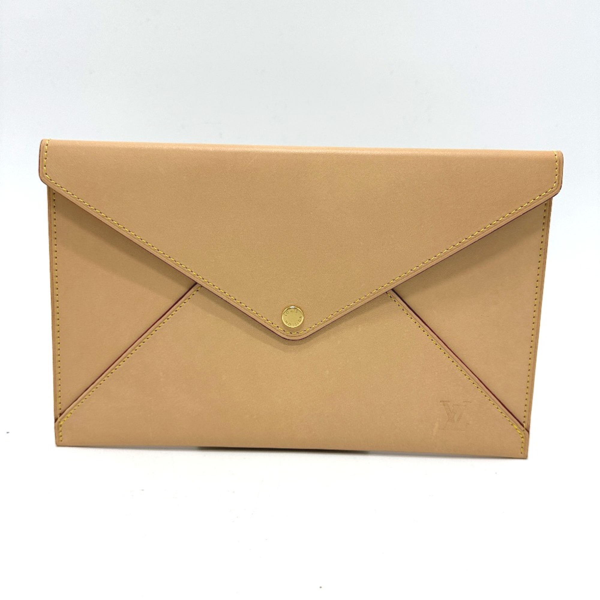 Louis vuitton clutch beige deals