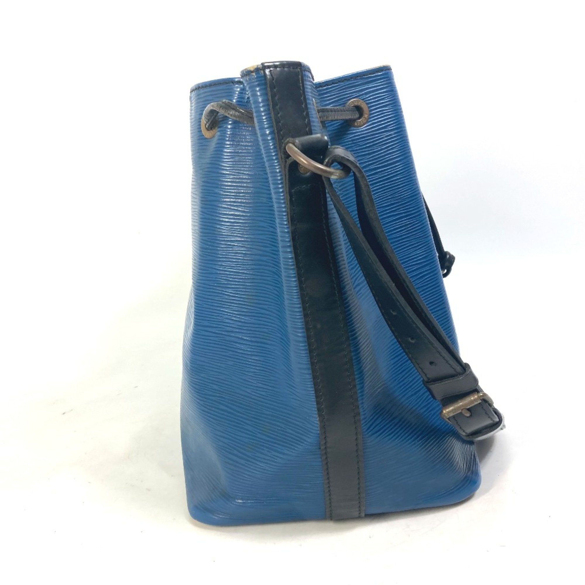 Louis Vuitton M44152 Epi Bicolor shawl Shoulder Bag Toledo Blue blue Black