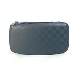 Louis Vuitton N41382 Damier Infini Zip Around Long Wallet Black