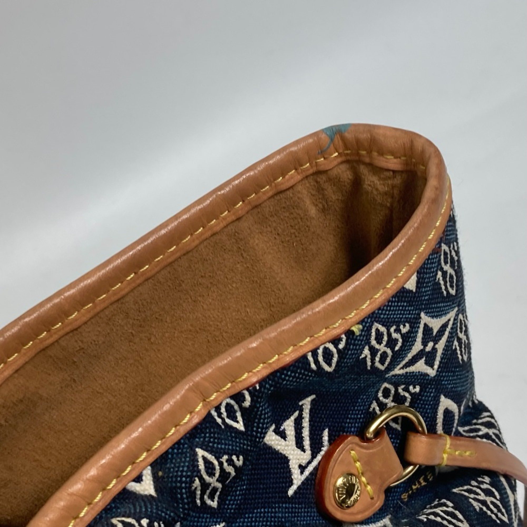 Louis Vuitton M57484 Monogram jacquard with pouch SINCE1854 Shoulder Bag Tote Bag Navy