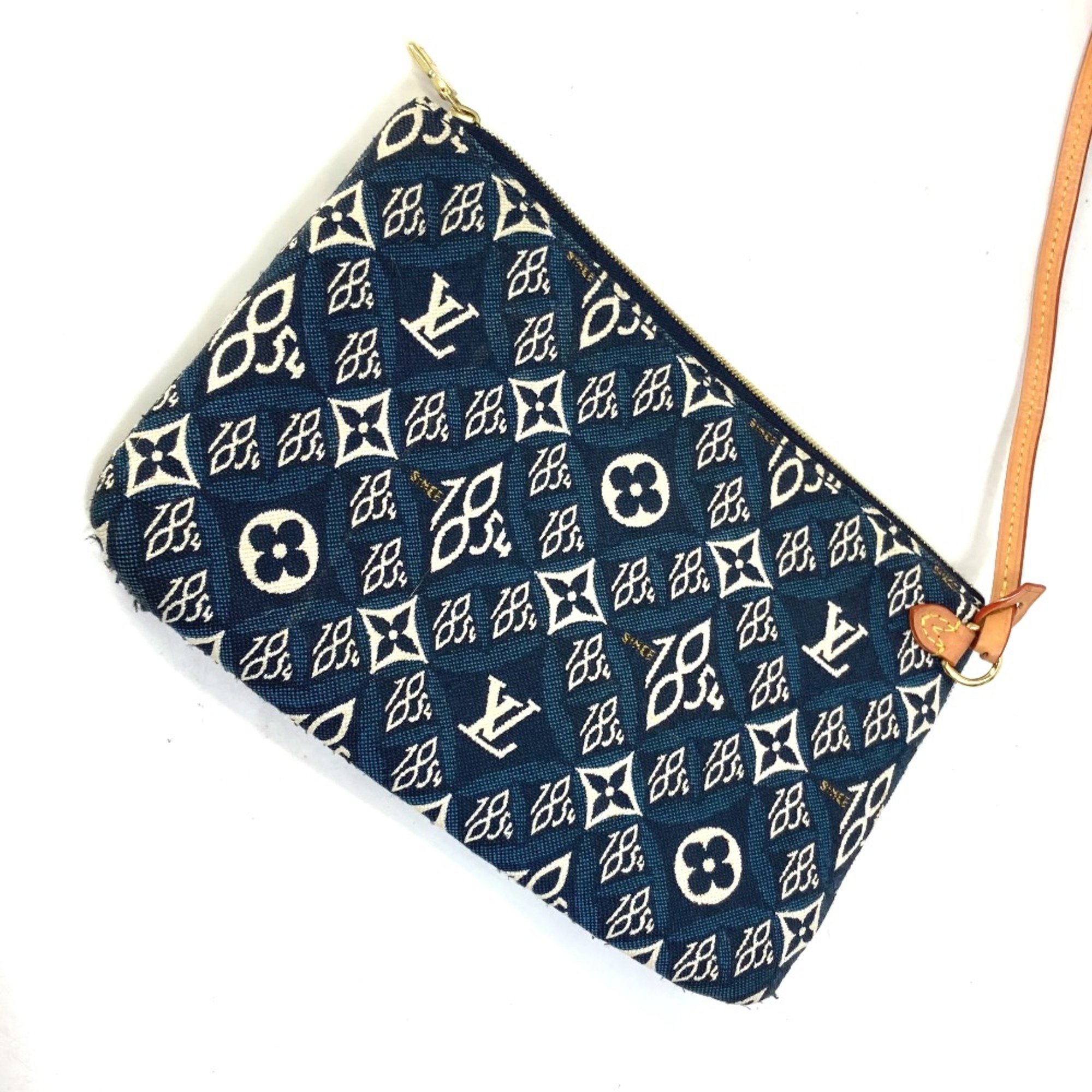 Louis Vuitton M57484 Monogram jacquard with pouch SINCE1854 Shoulder Bag Tote Bag Navy