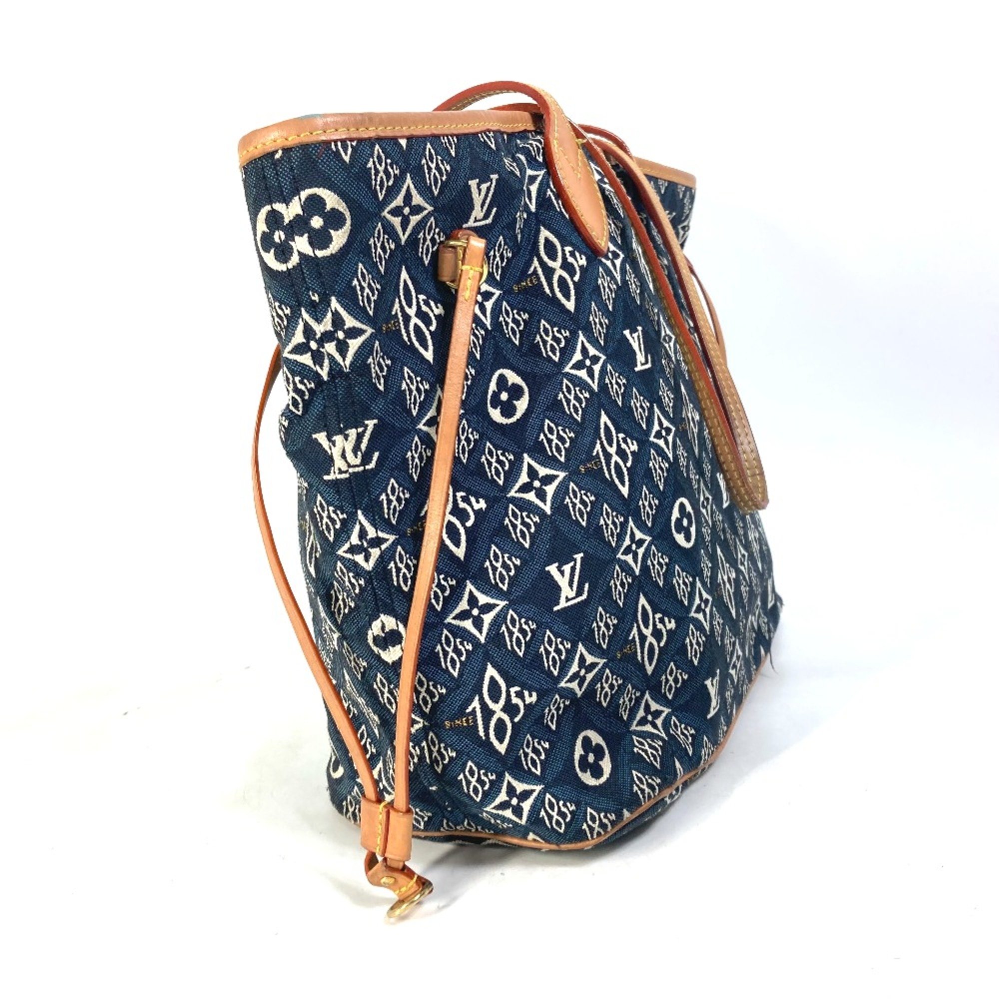 Louis Vuitton M57484 Monogram jacquard with pouch SINCE1854 Shoulder Bag Tote Bag Navy