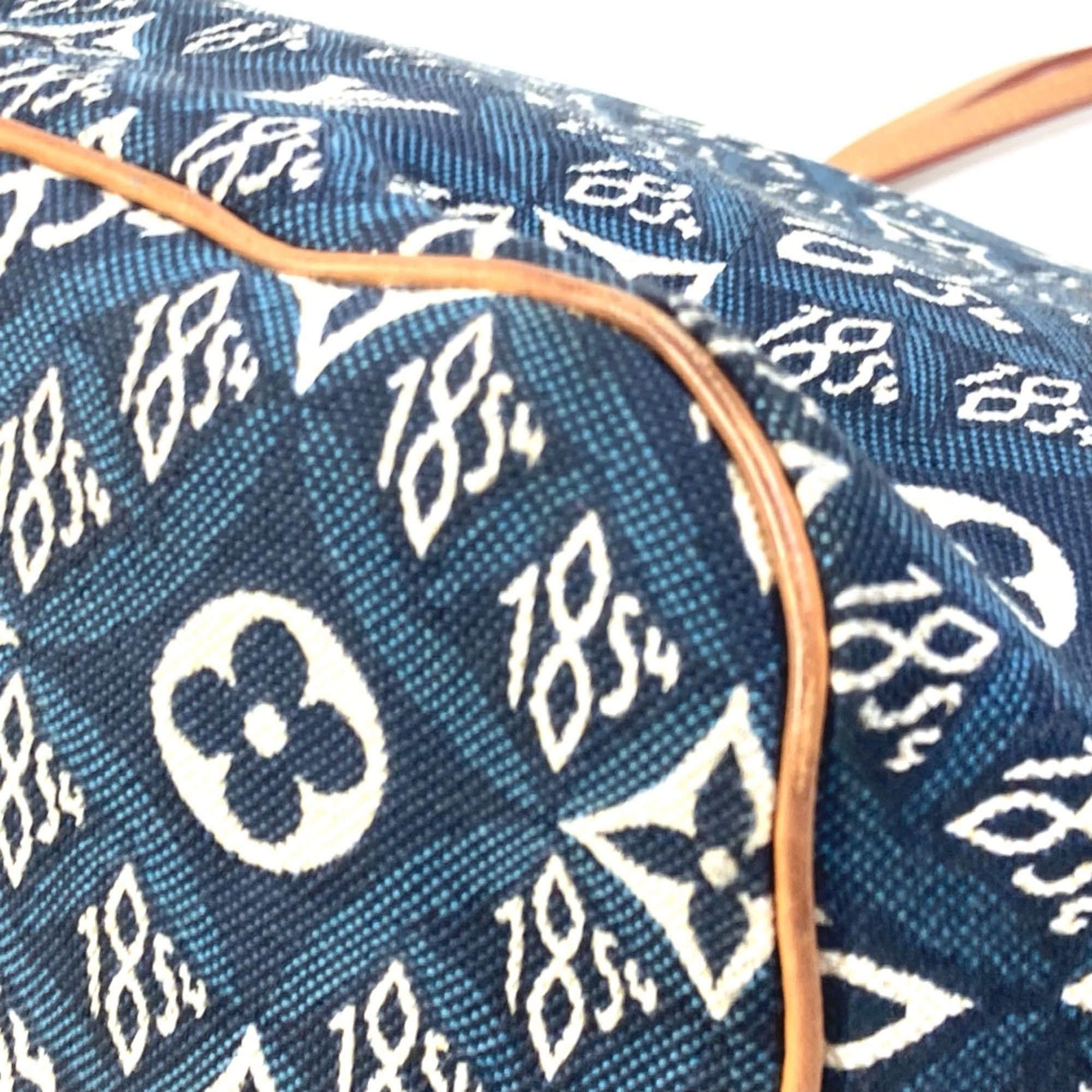 Louis Vuitton M57484 Monogram jacquard with pouch SINCE1854 Shoulder Bag Tote Bag Navy