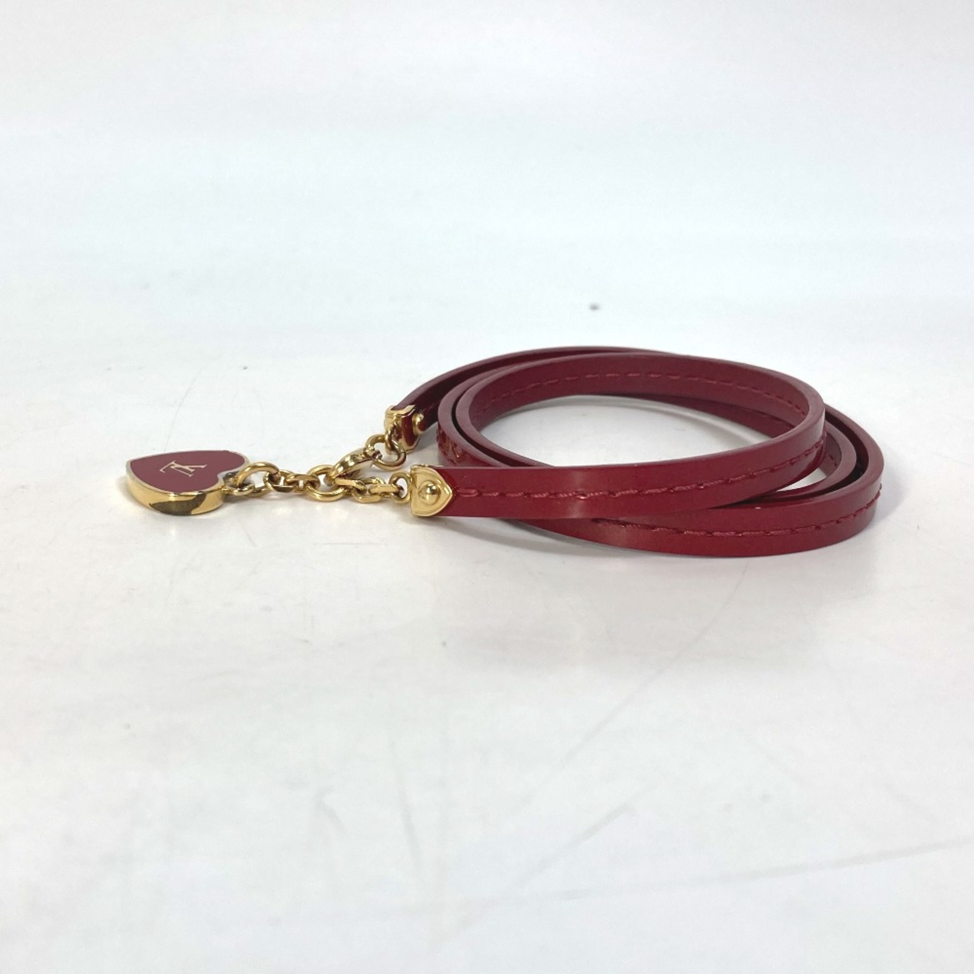 Louis Vuitton M6625F LV logo accessories triple Bracelet Red Gold