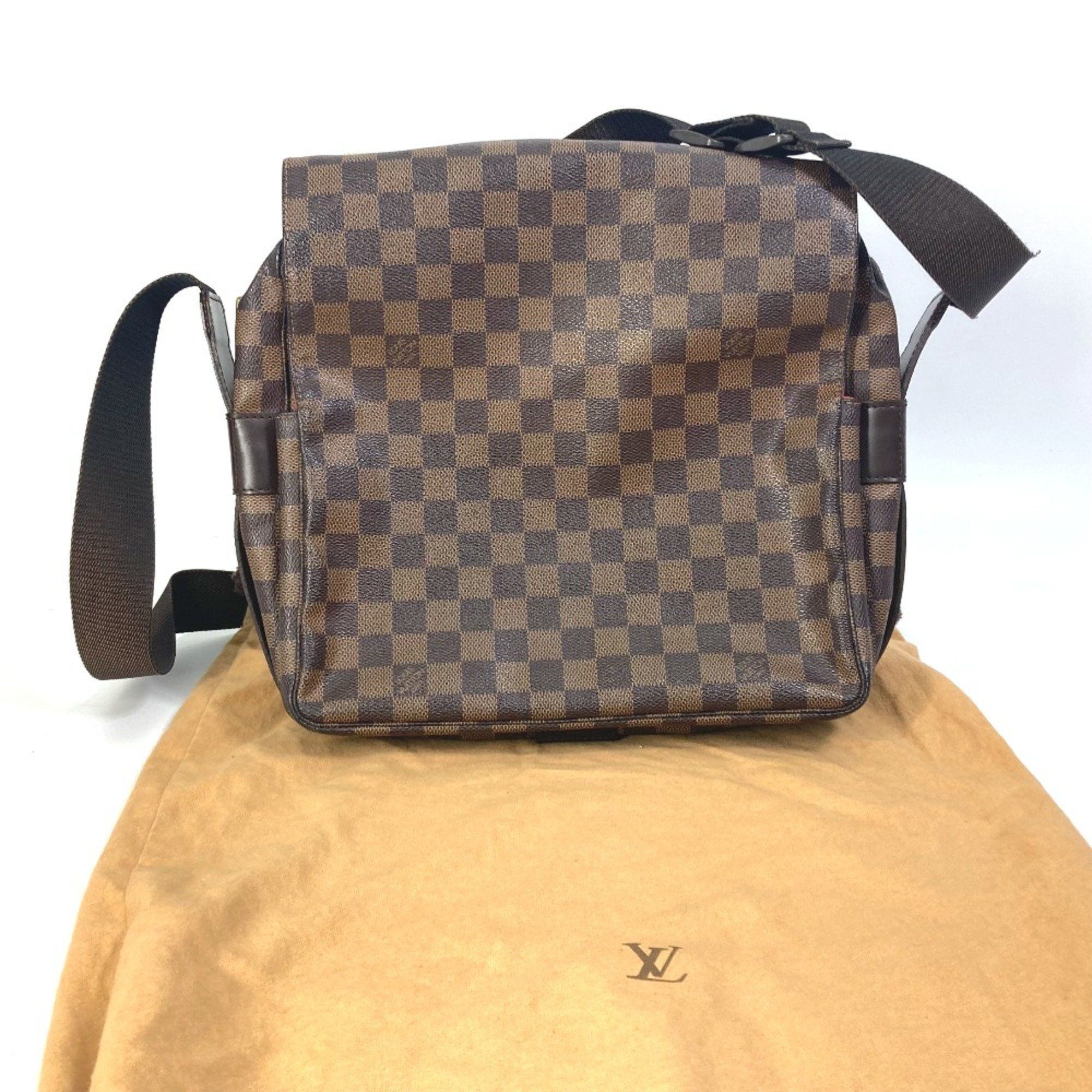 Louis Vuitton N45255 Damier Crossbody Shoulder Bag Brown