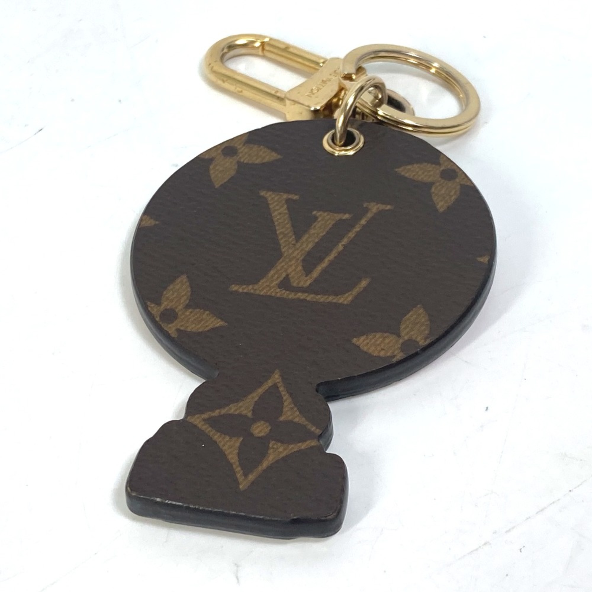 Louis Vuitton M68654 Monogram Bag Charm Key Holder pink White