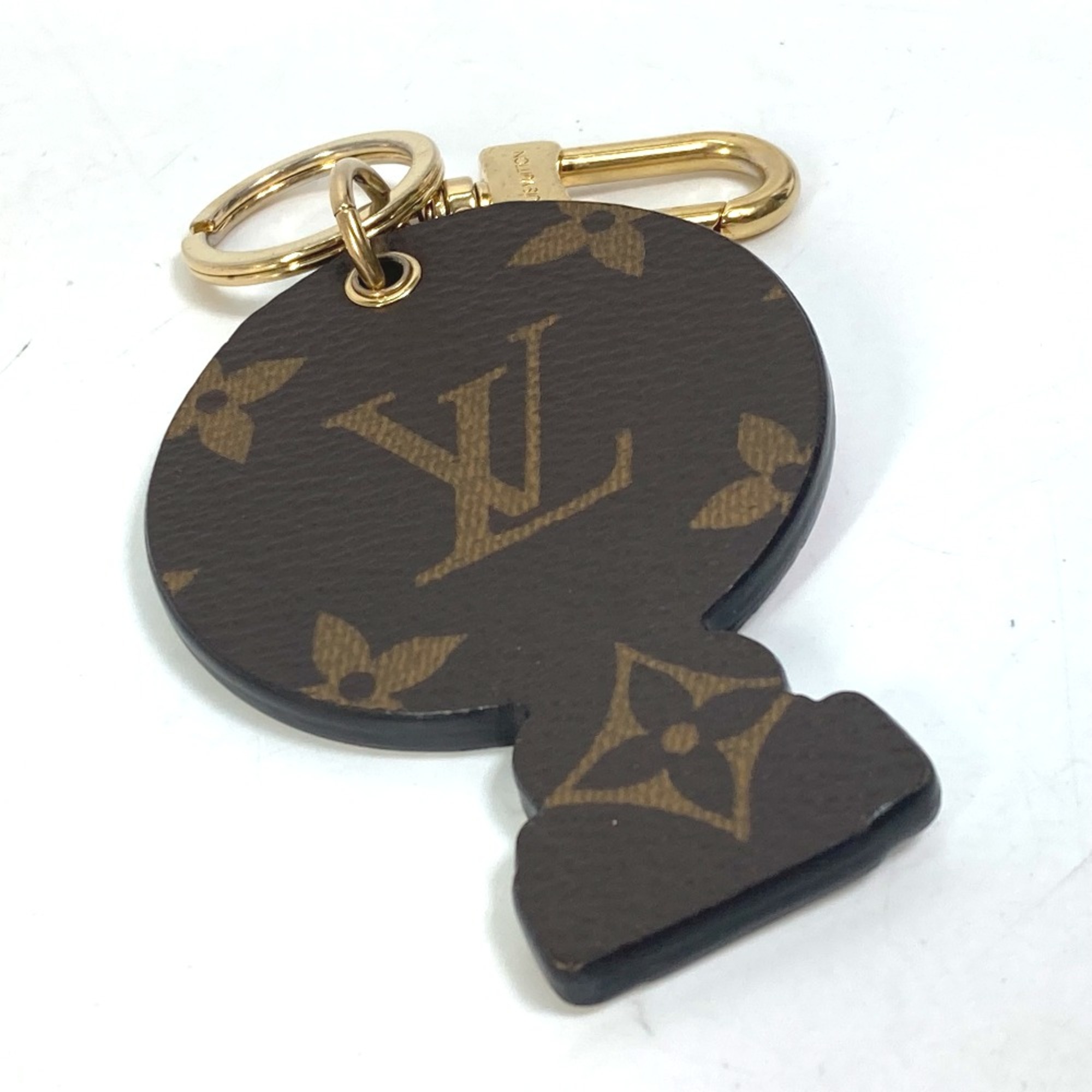 Louis Vuitton M68654 Monogram Bag Charm Key Holder pink White