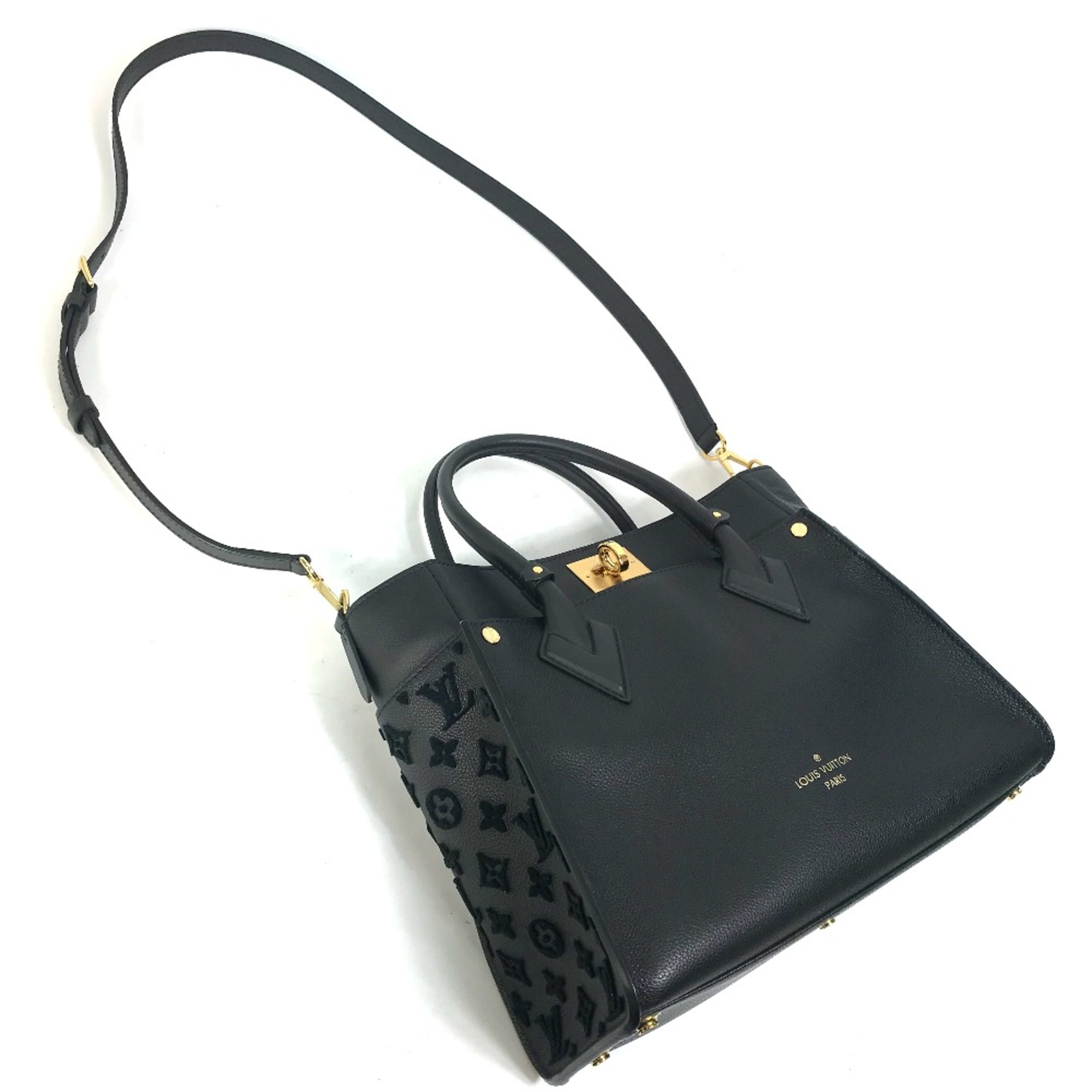 Louis Vuitton M53826 Monogram toughage Bag 2WAY Tote Bag Shoulder Bag Hand Bag Black GoldHardware