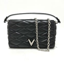 Louis Vuitton M50216 Quilted 2WAY Chain Hand Bag Crossbody Shoulder Bag Noir Black Silver