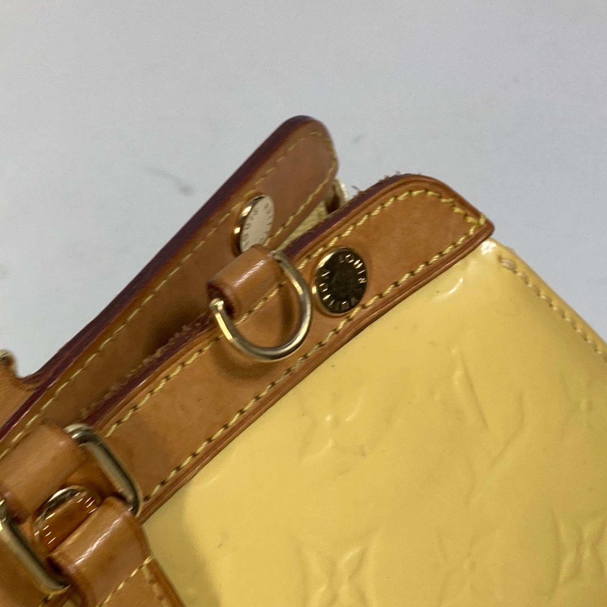 Louis Vuitton M90108 MonogramVernis Bag Hand Bag Citrine yellow